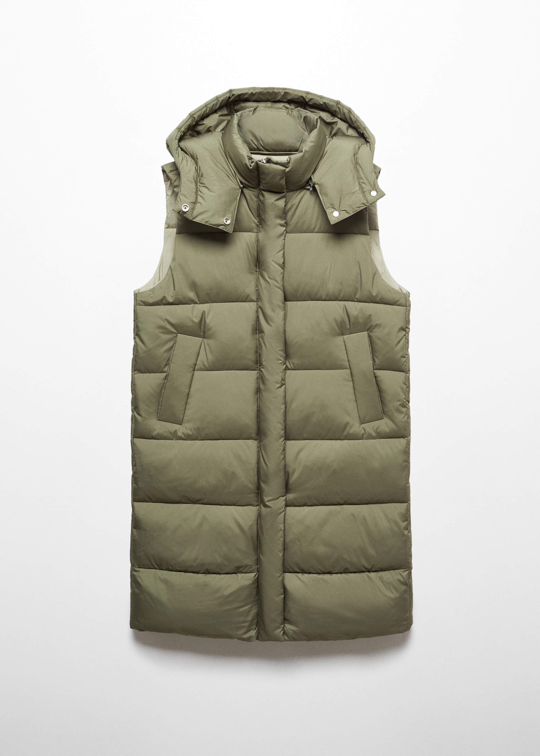 Quilted gilet with hood - Article without model