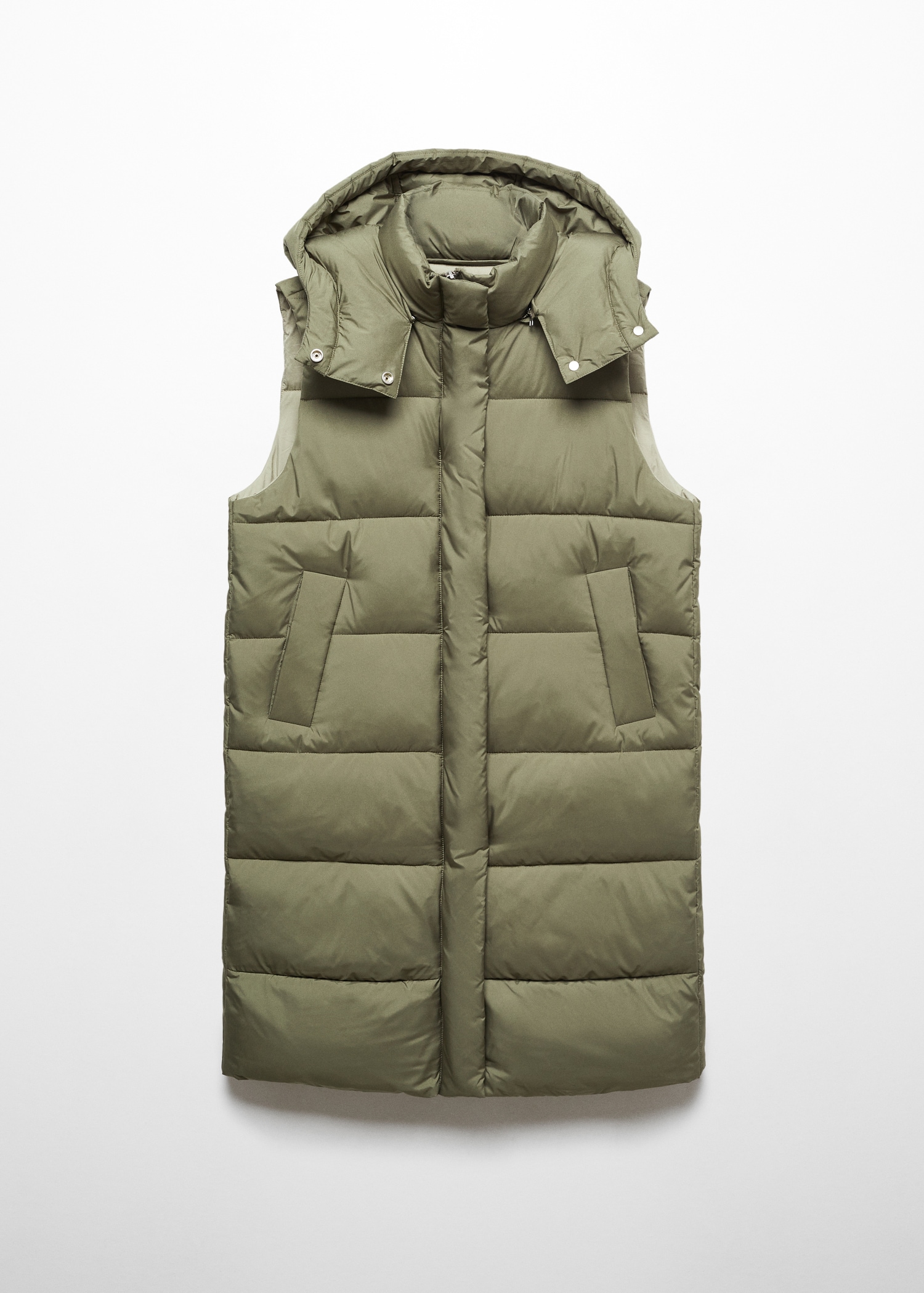 Padded Gilet Gilet Femme Mango Gilet Matelassé à Capuche