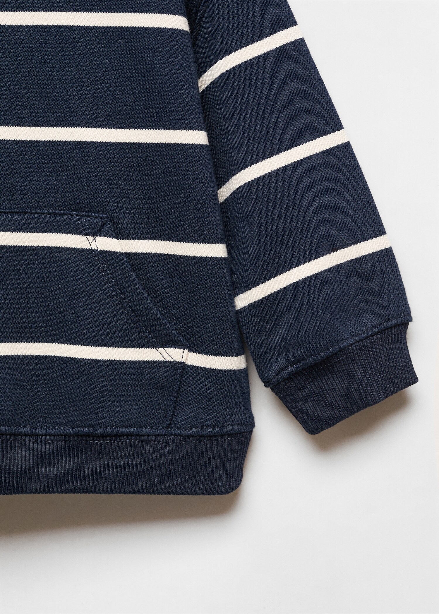 Sudadera rayas capucha - Detalle del artículo 8