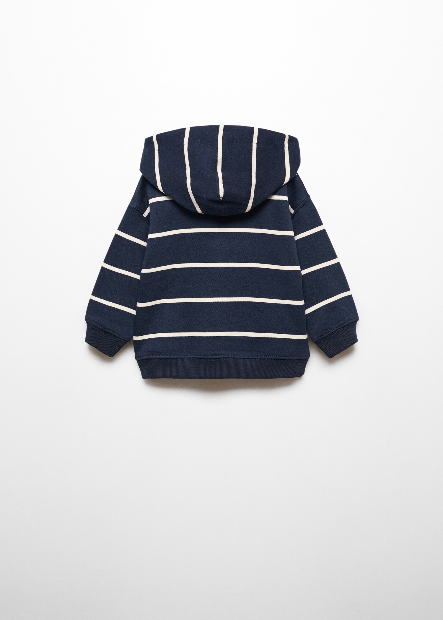 Sudadera rayas capucha - Reverso del artículo