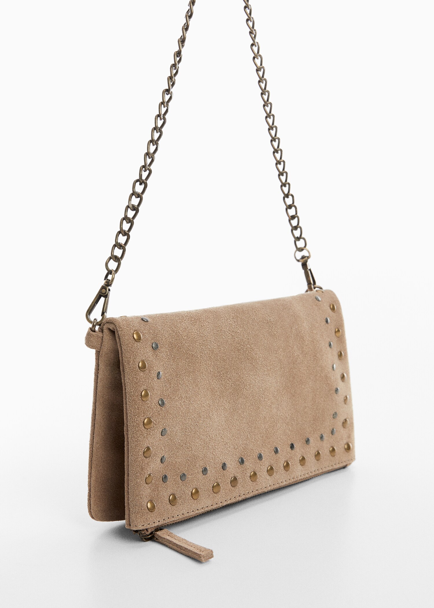 Bolso piel tachuelas - Plano medio