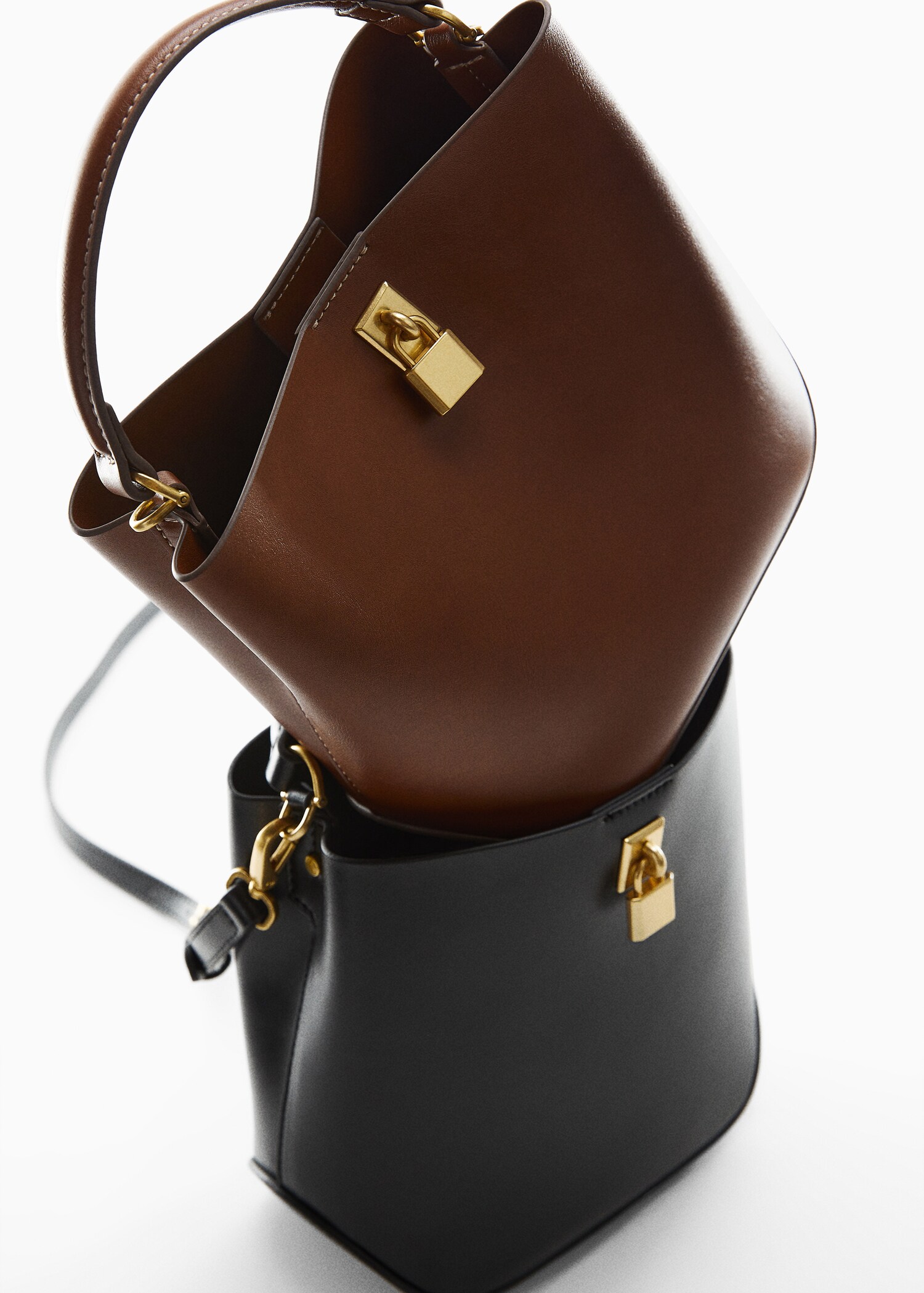 Kabelka mini shopper s visacím zámkem - Detail zboží 5
