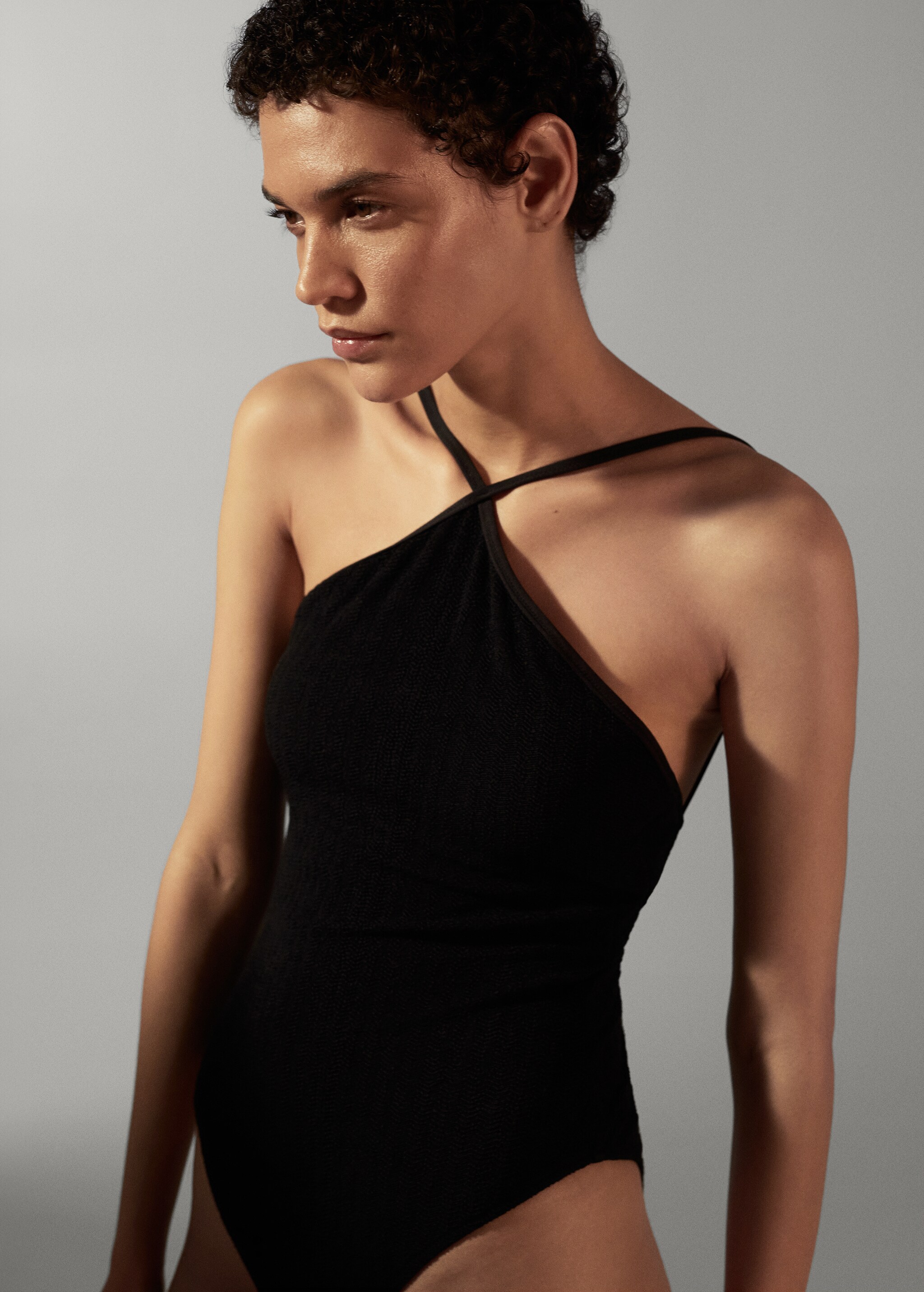 Halter neck swimsuit - Details of the article 2