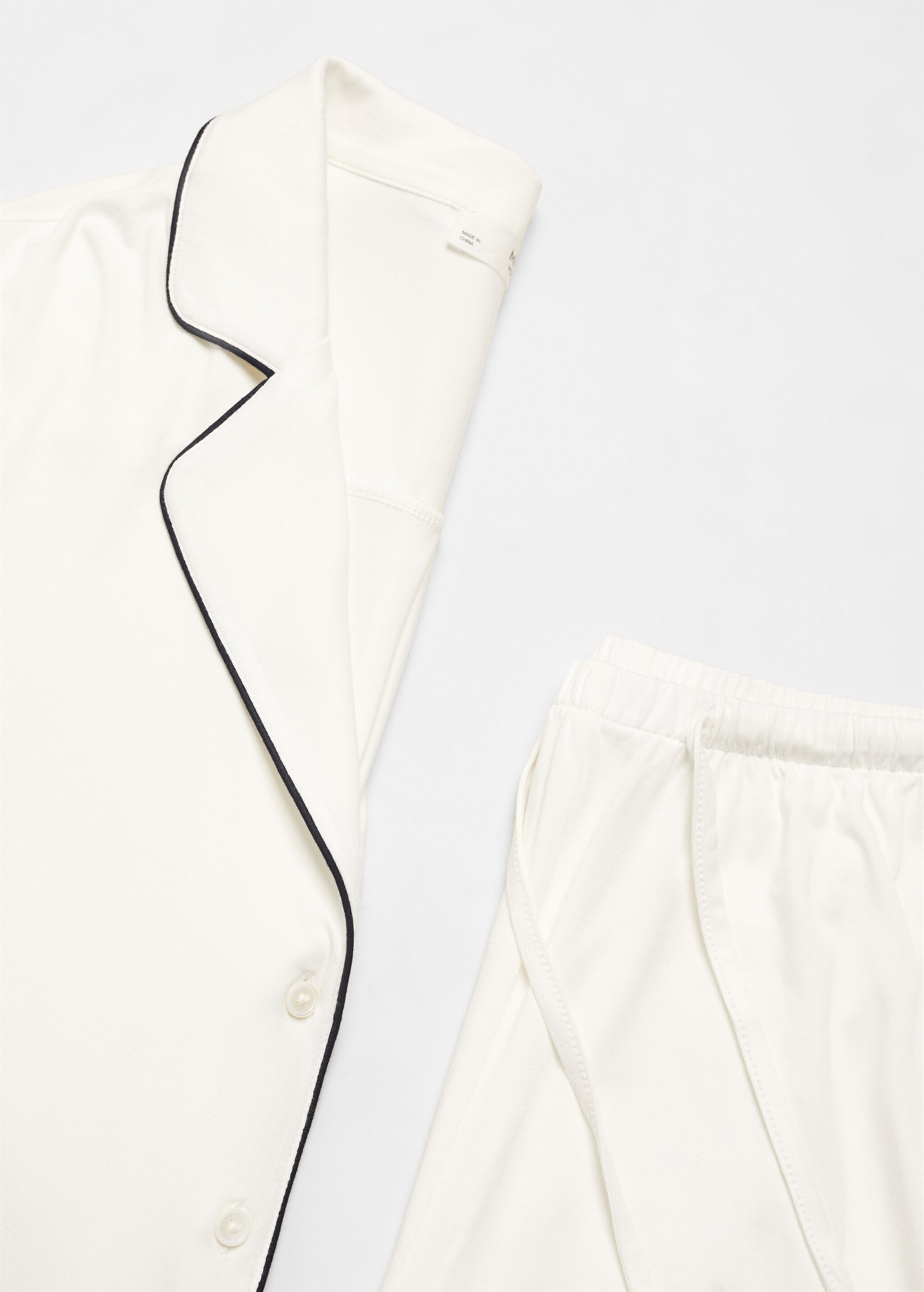 Pyjama trousers with trim - Details of the article 0