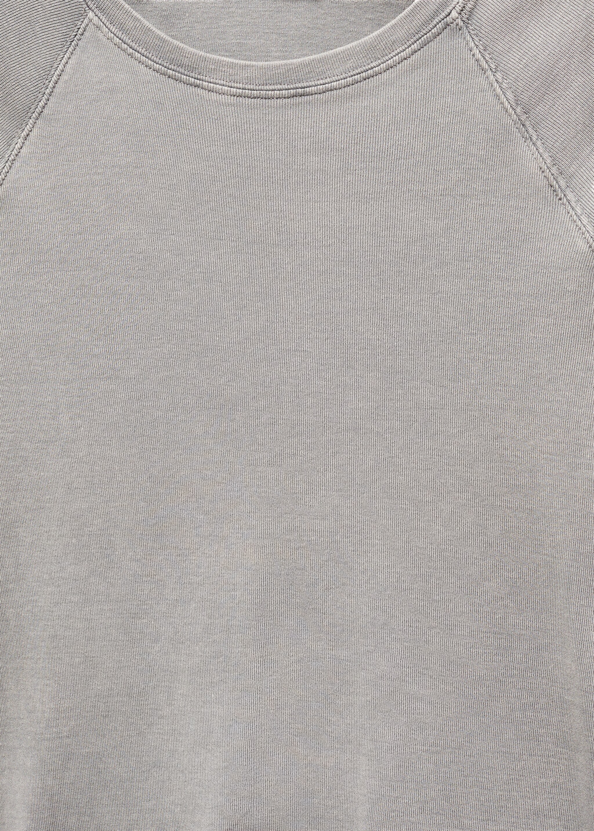 Yıkanmış yuvarlak yakalı tişört - Ürün detayı 8