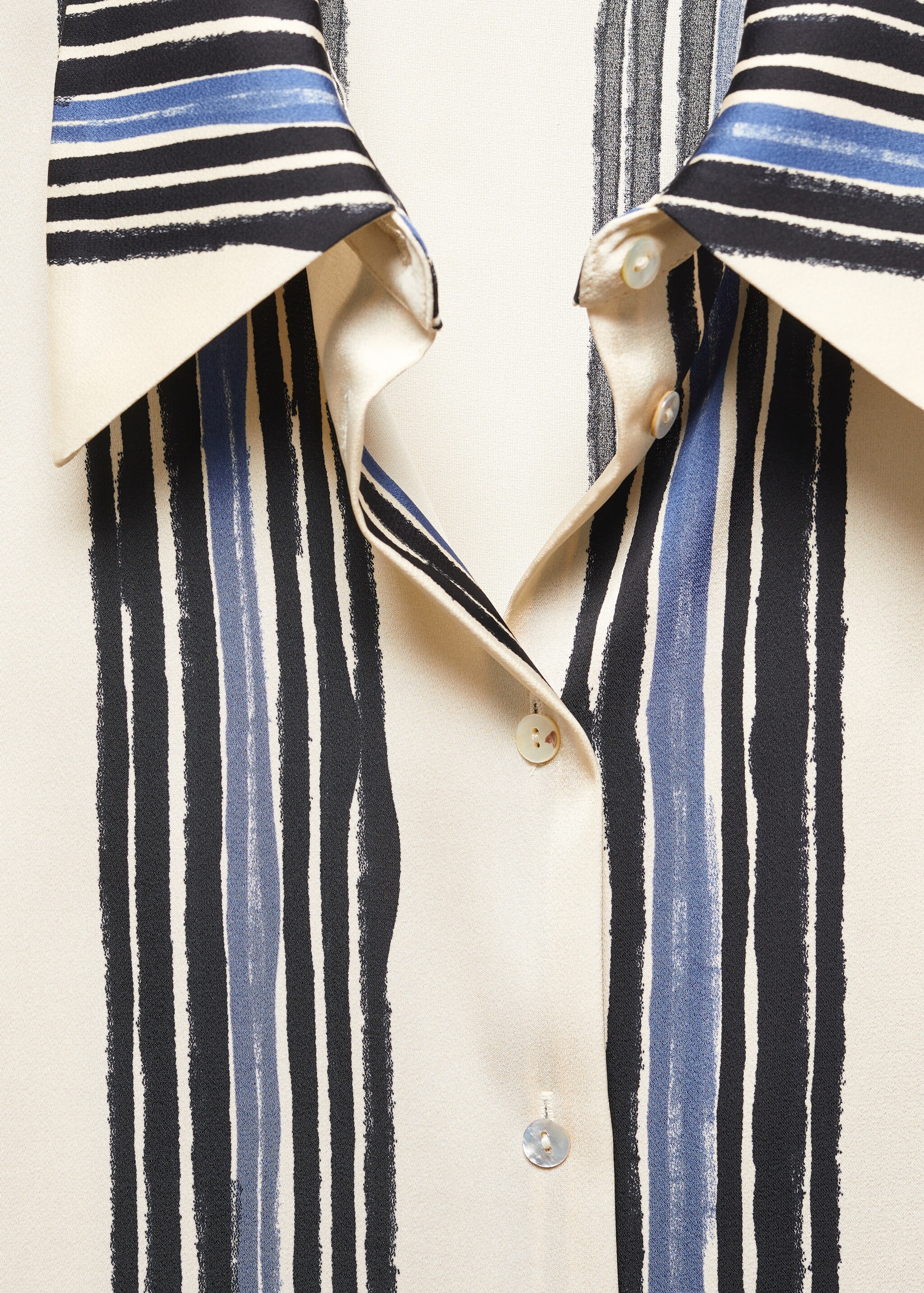Satin striped shirt - Details of the article 8