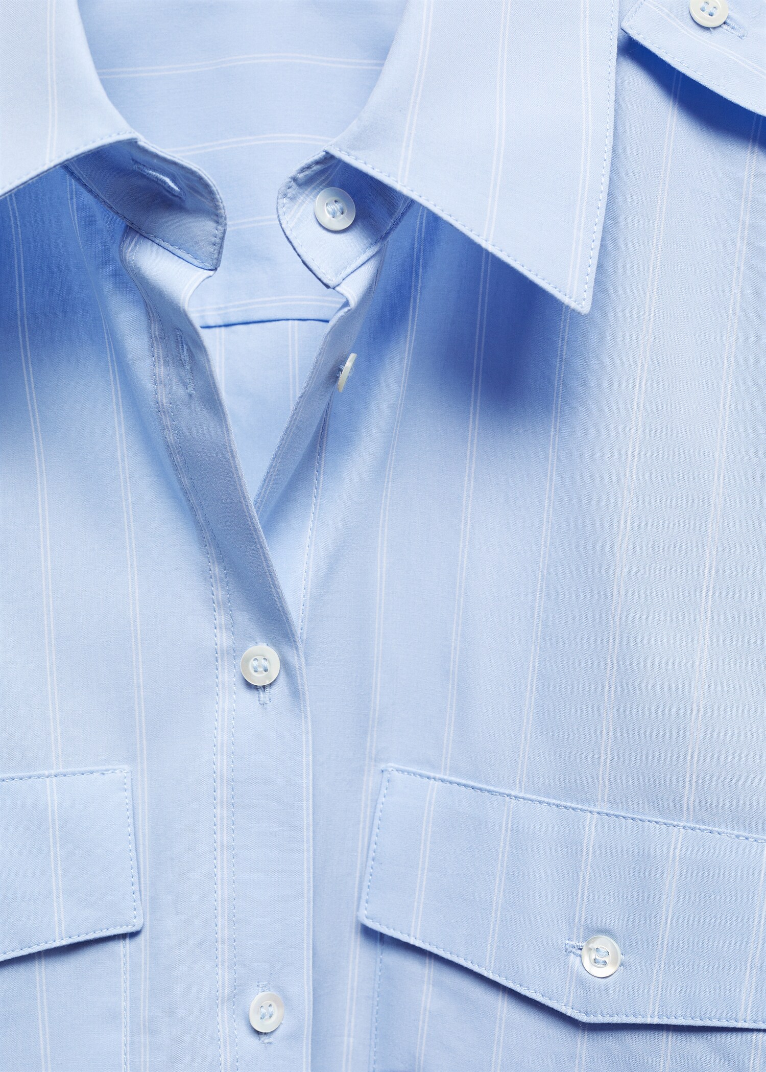 Camisa riscas bolsos - Pormenor do artigo 8