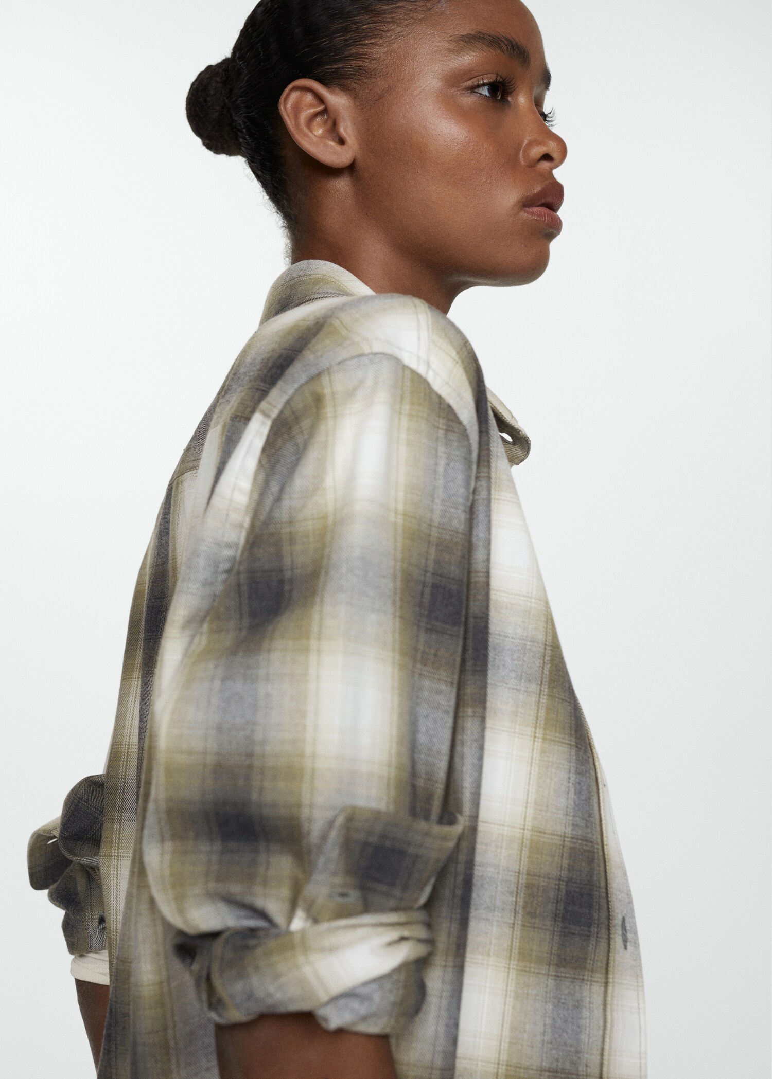 Check cotton shirt - Details of the article 1