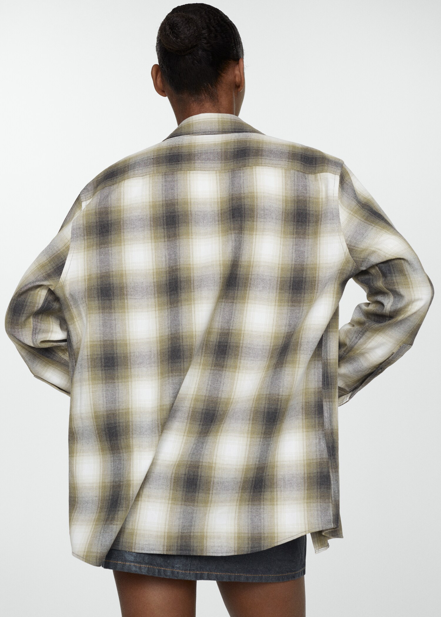 Check cotton shirt - Reverse of the article
