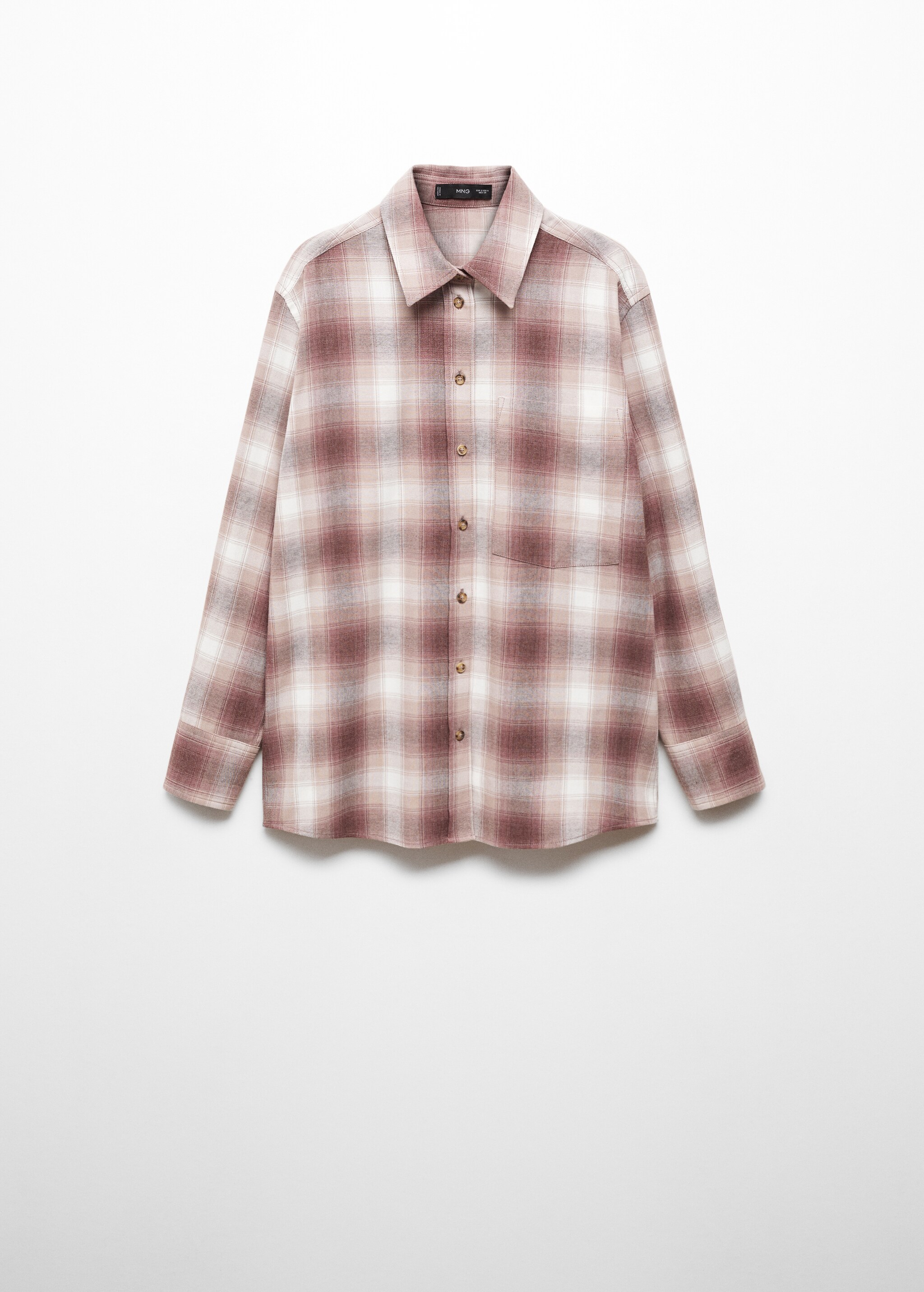 Kareli pamuklu tişört - Modelsiz ürün