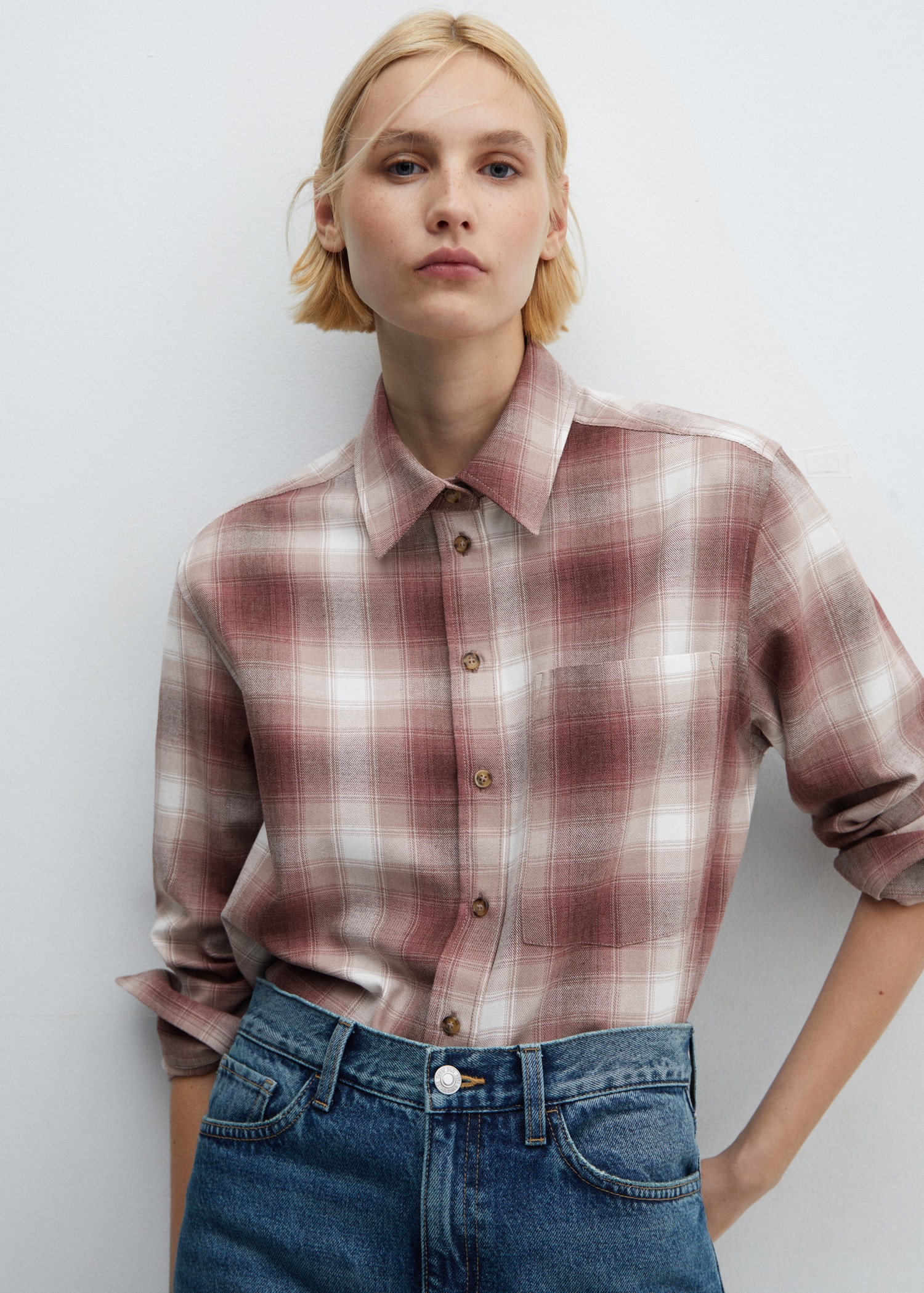 Chemise à carreaux en coton - Main Image