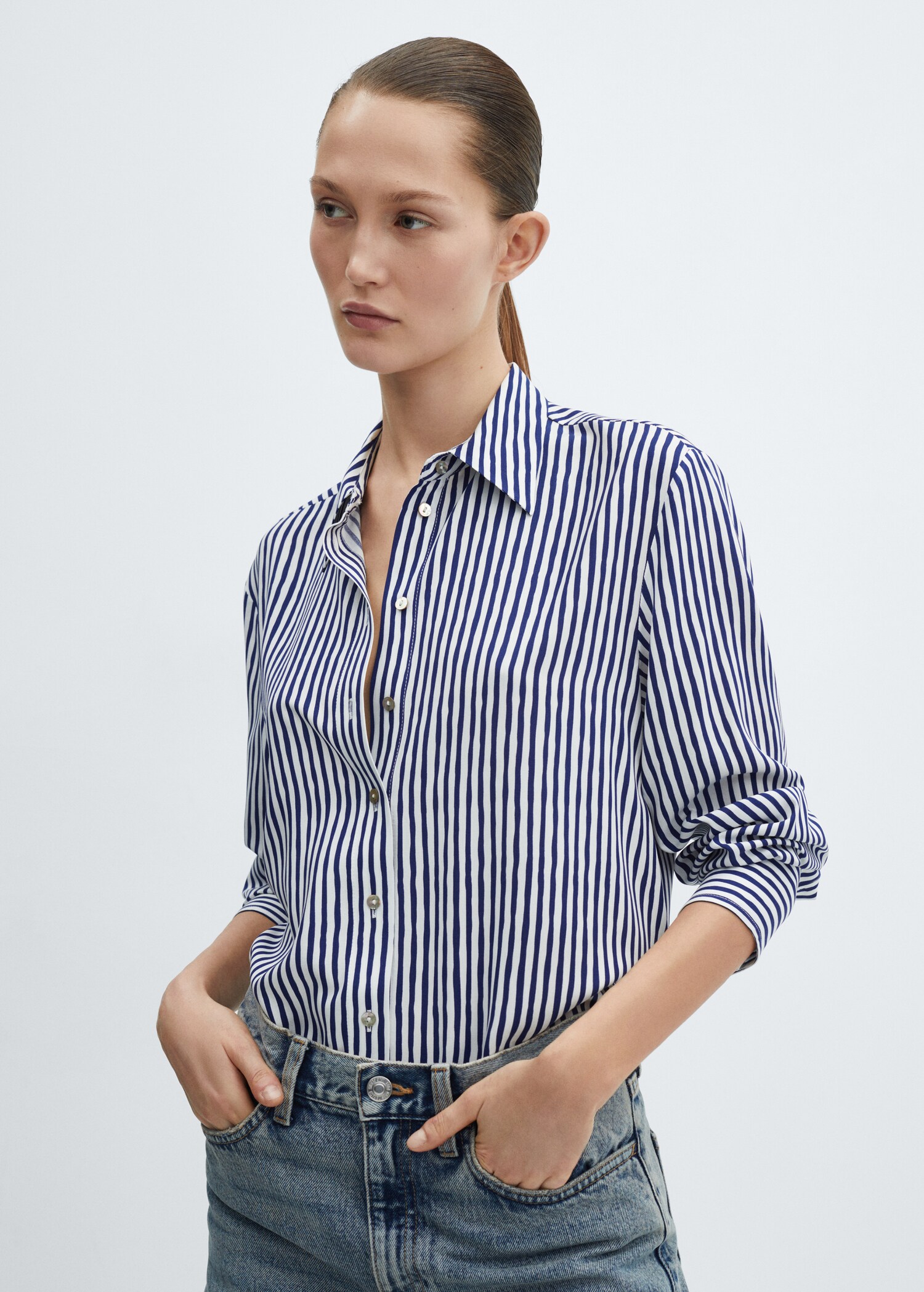 Buttoned printed shirt - Medium plane