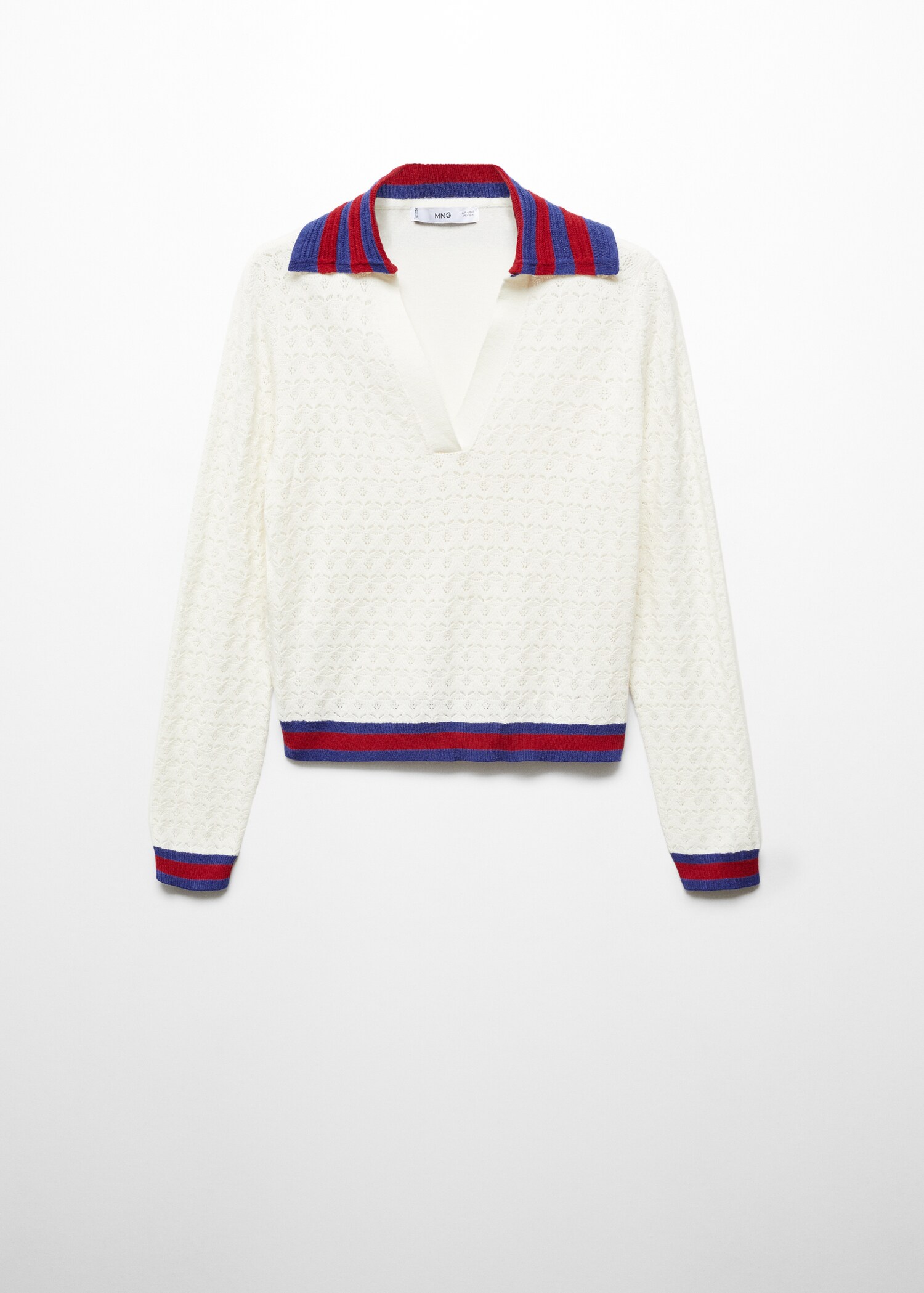 Polo-neck knitted sweater - Article without model