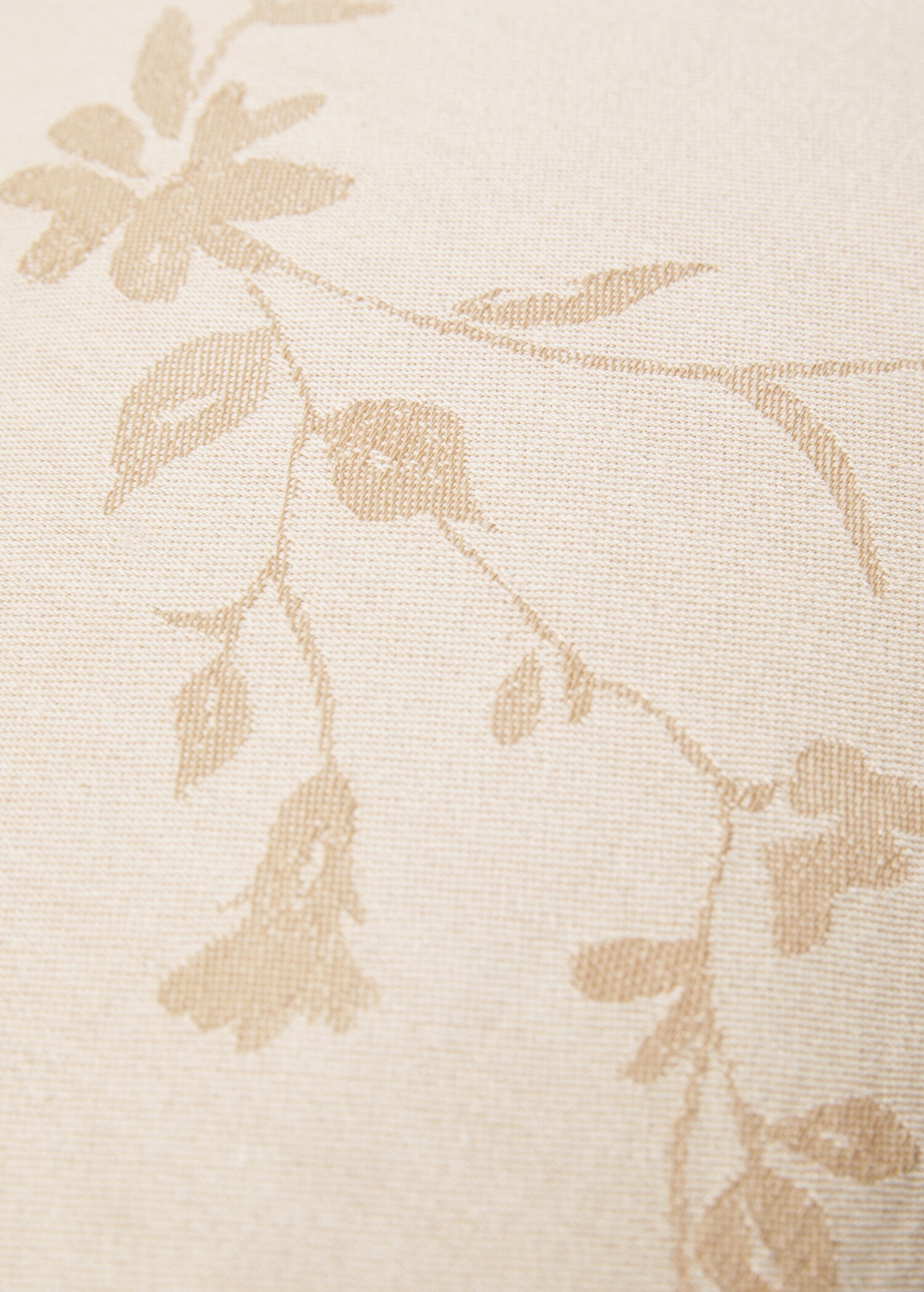 Floral-print cotton cushion cover 30x50cm - Details of the article 2