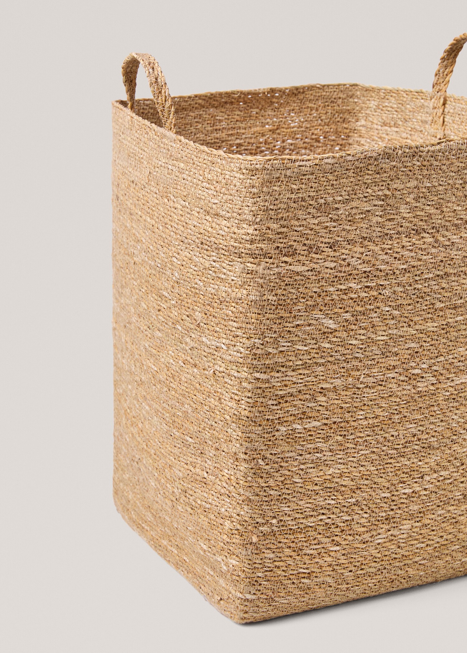 Natural fibre rectangular basket 35x49cm - Details of the article 2