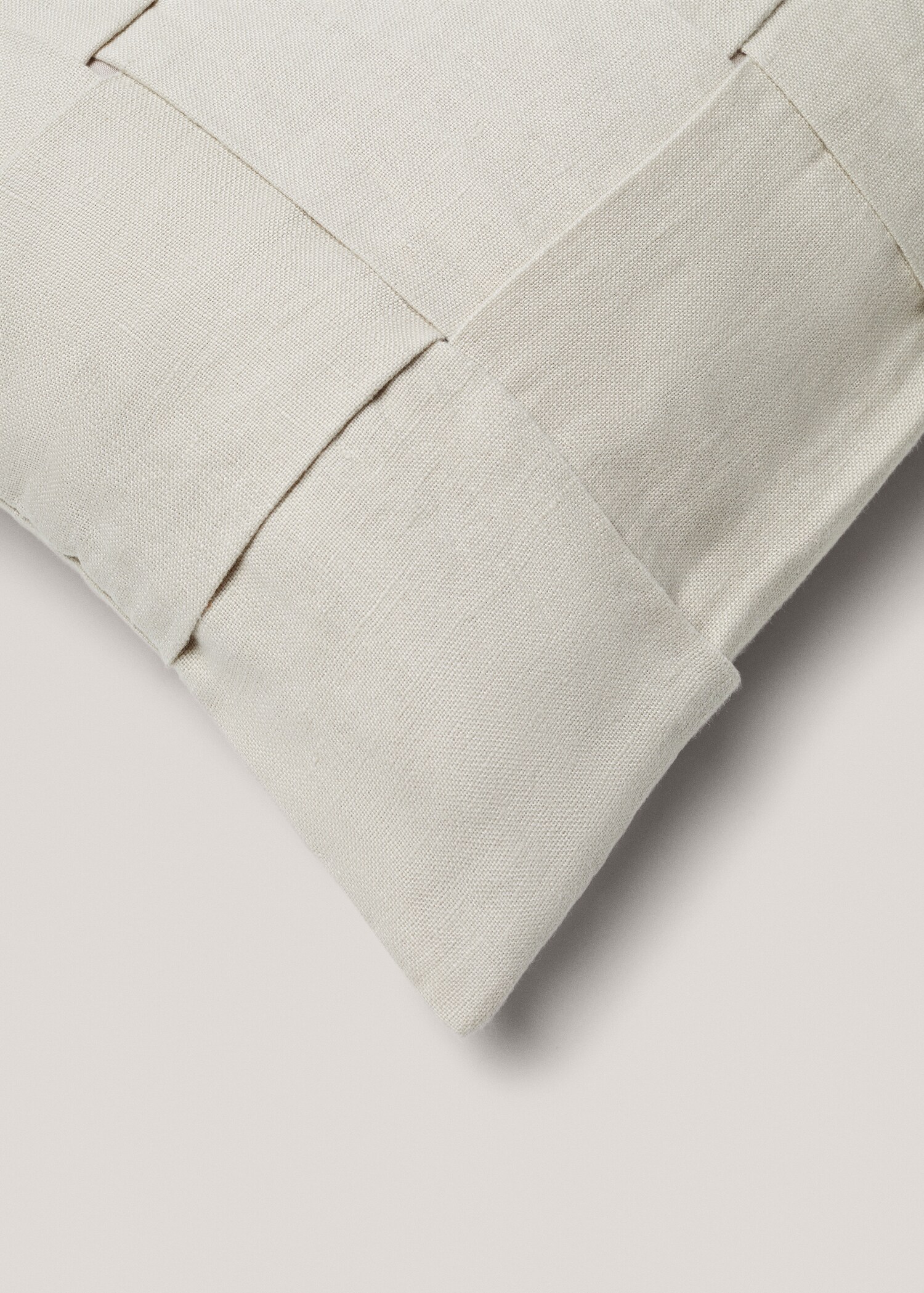 100% linen braided cushion case 50x50cm - Details of the article 2