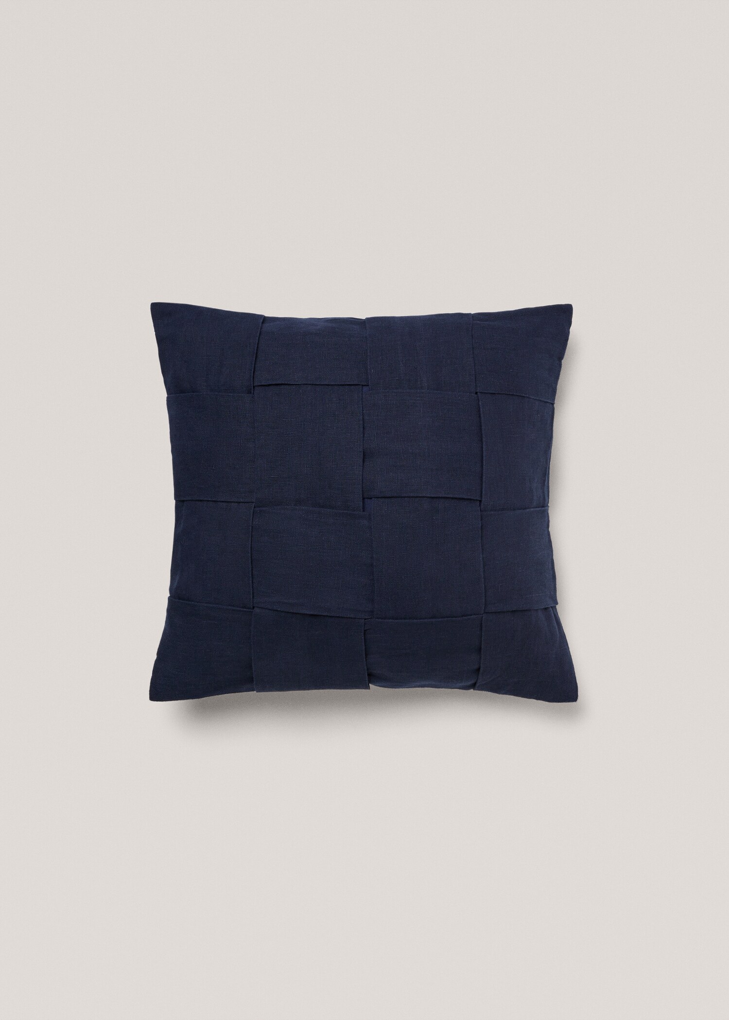 100% linen braided cushion case 50x50cm - Article without model