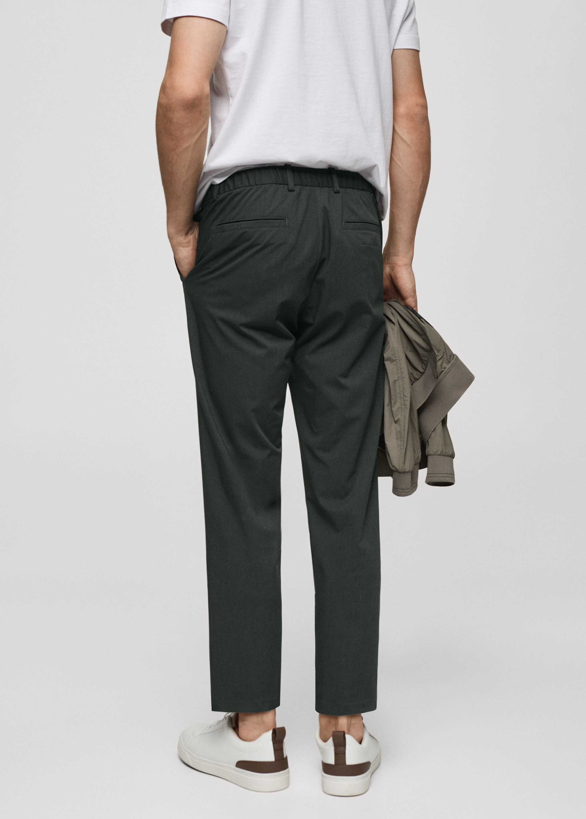 Slim fit stretch trousers - Reverse of the article