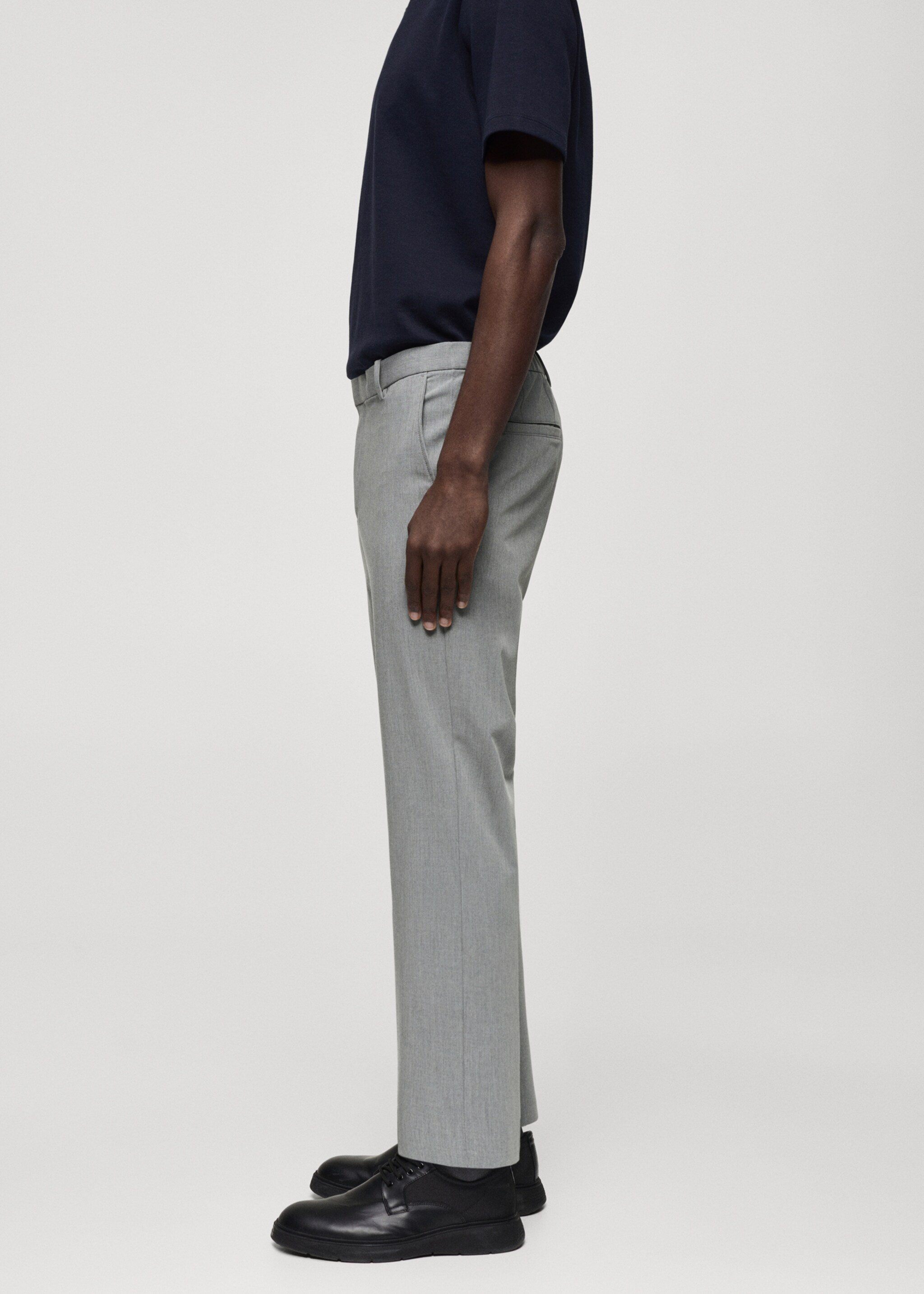 Slim fit stretch trousers - Pormenor do artigo 2