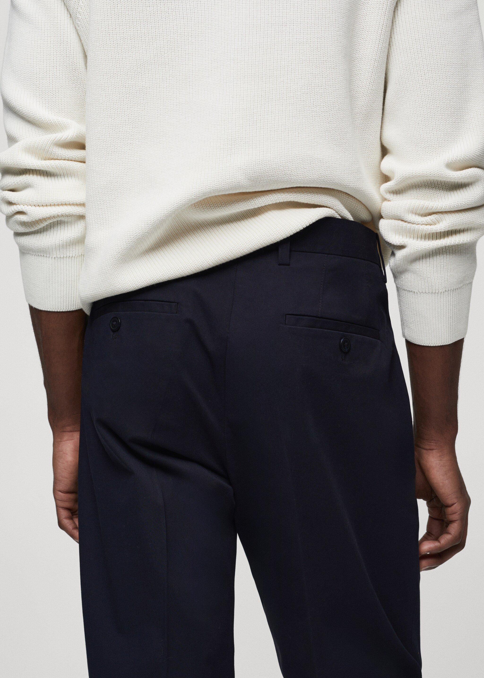 Regular-fit cotton trousers - Details of the article 4