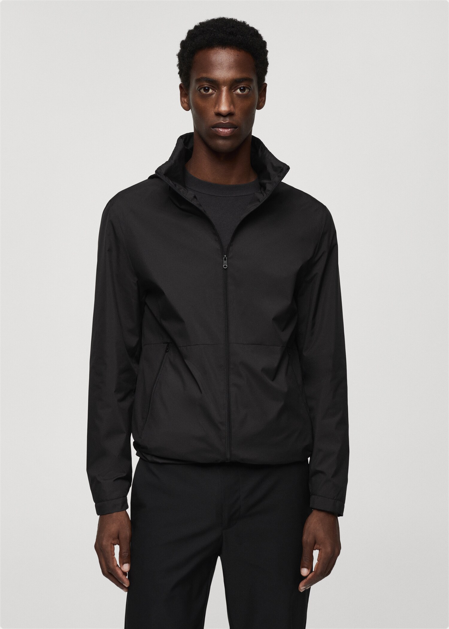 Veste zippée résistante à l’eau - Plan moyen