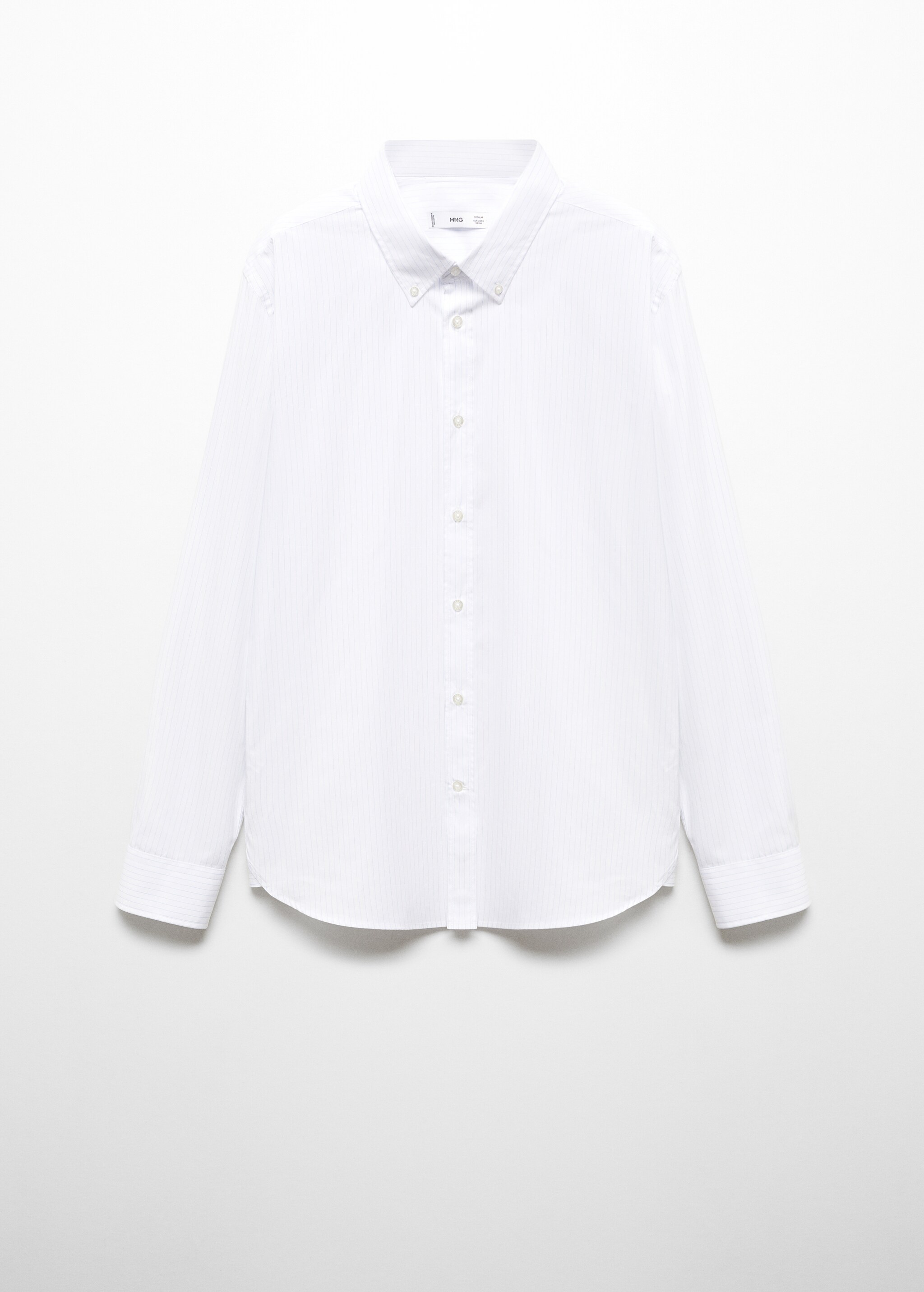 قميص قطني مقلم بمقاس عادي - منتج دون نموذج