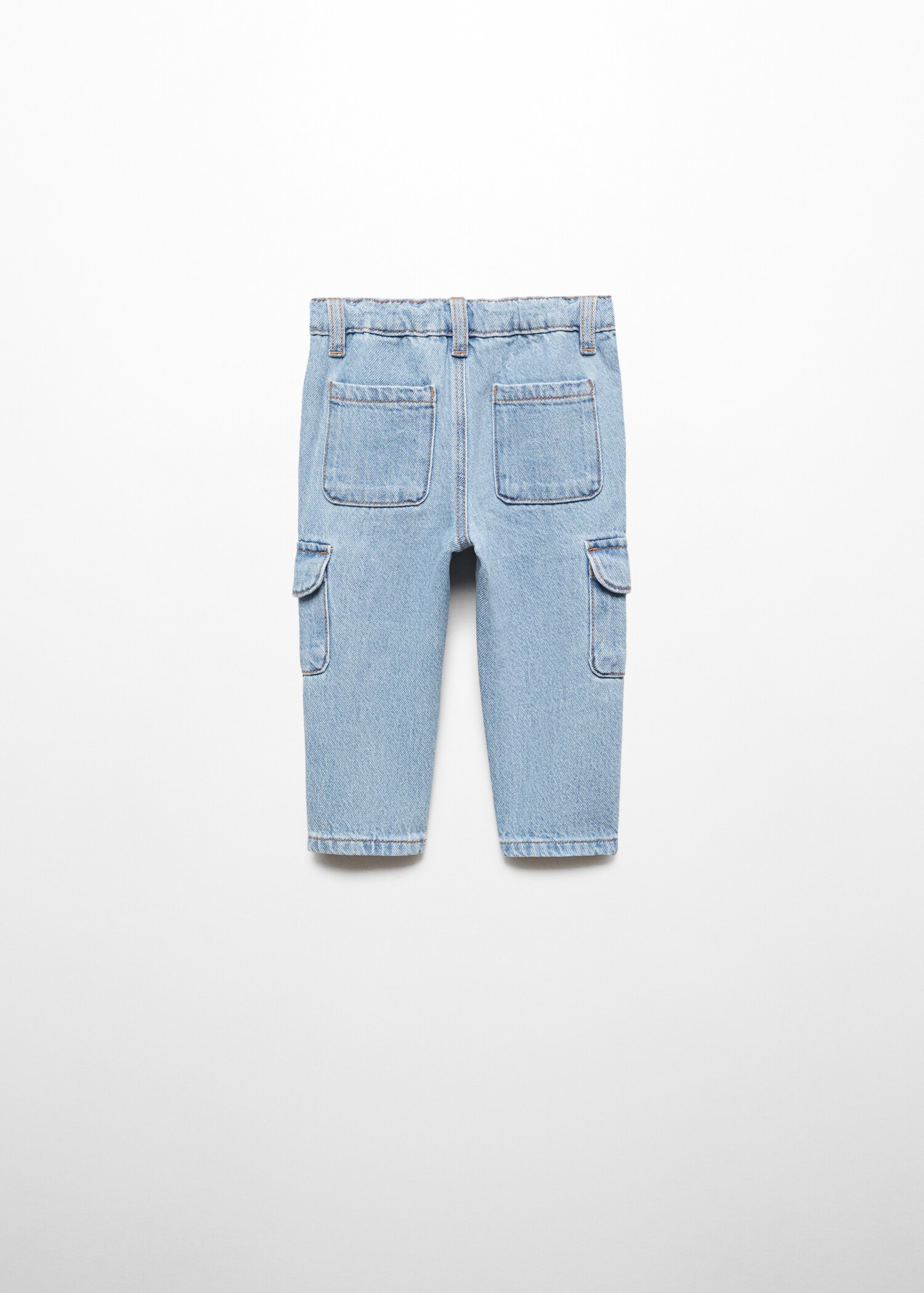 Cepli kargo jean pantolon - Ürünün arkası