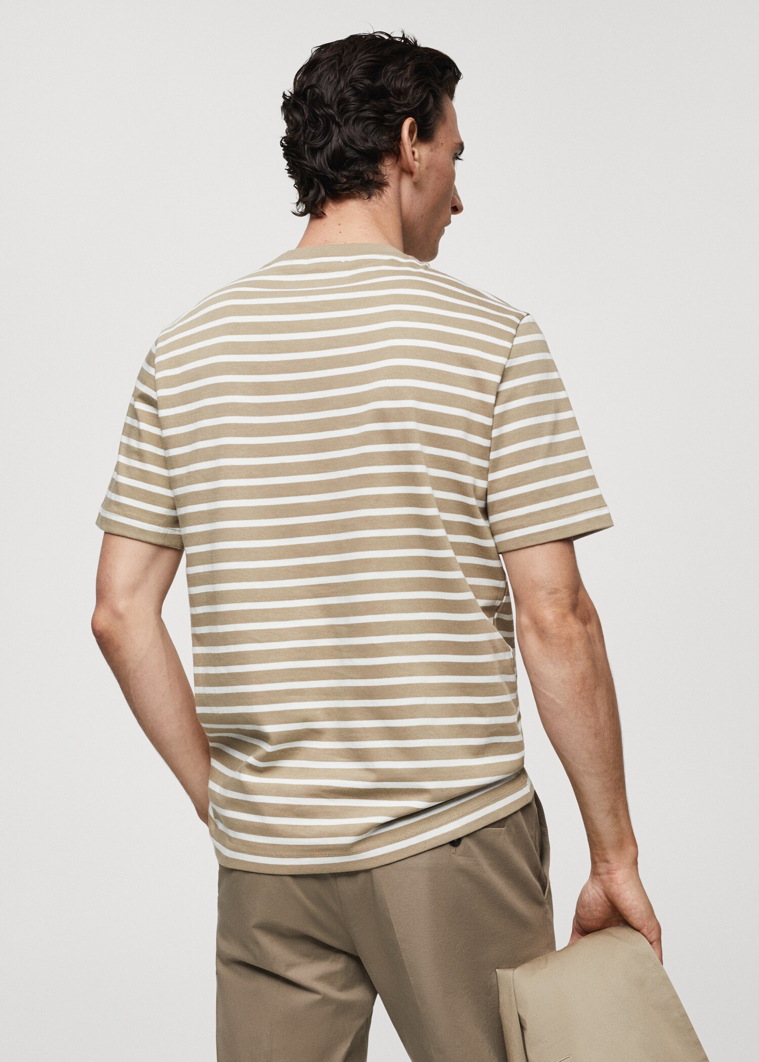 Camiseta algodón rayas - Reverso del artículo