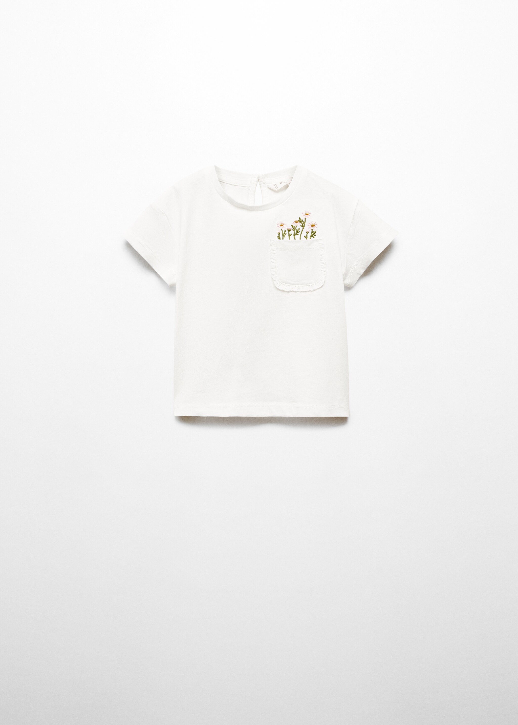 Embroidered cotton T-shirt - Article without model