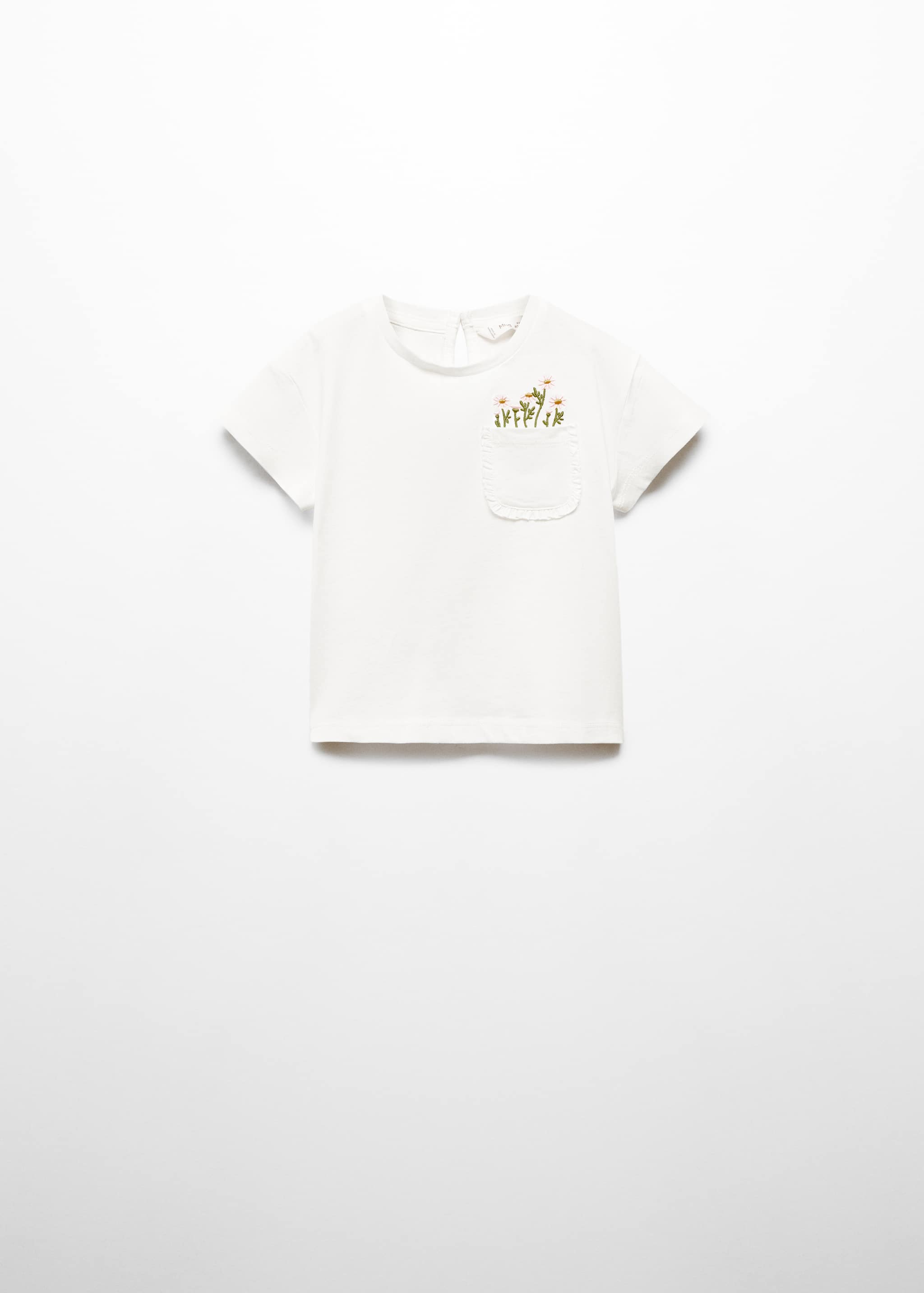 Embroidered cotton T-shirt - Article without model
