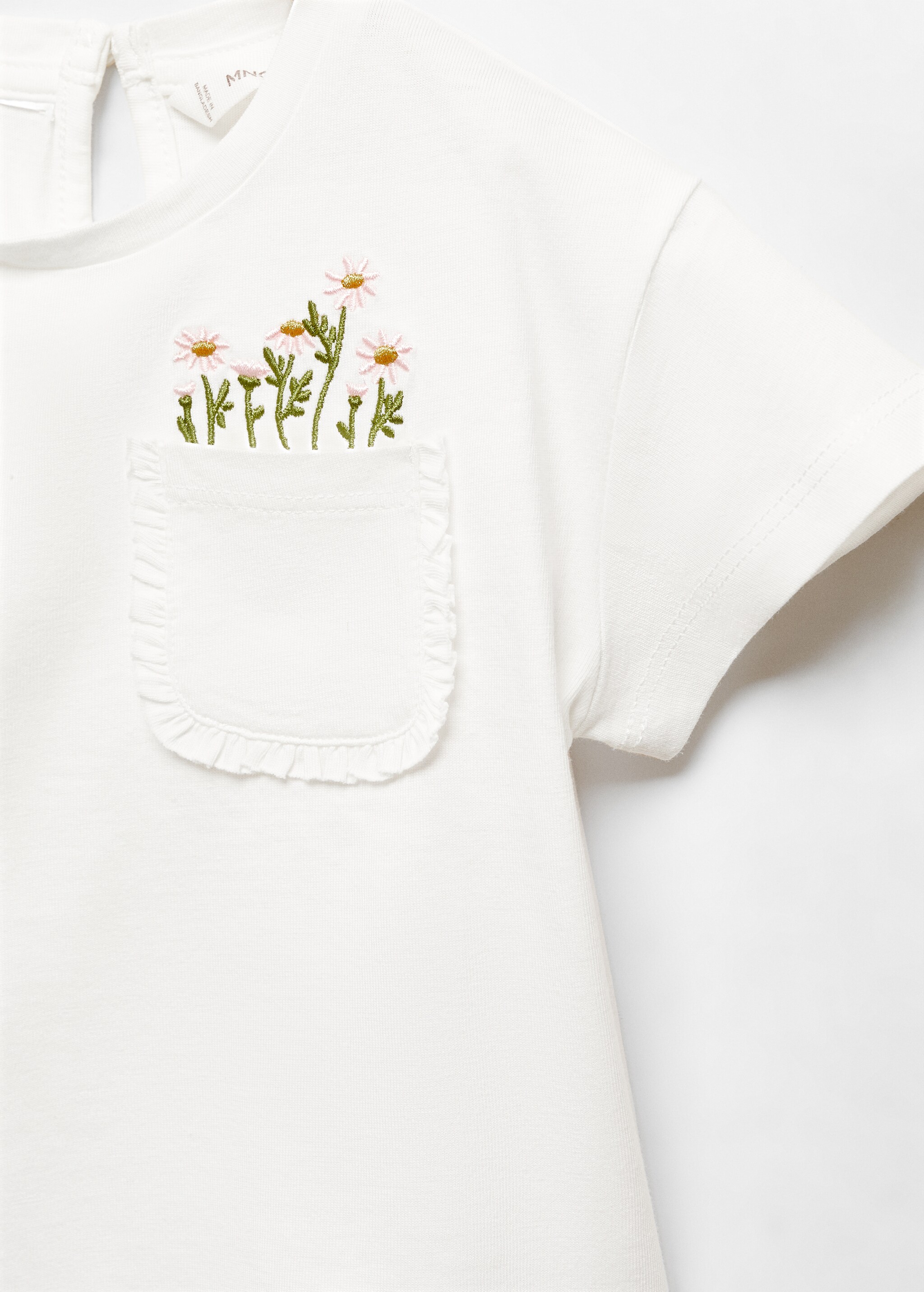 Embroidered cotton T-shirt - Details of the article 8