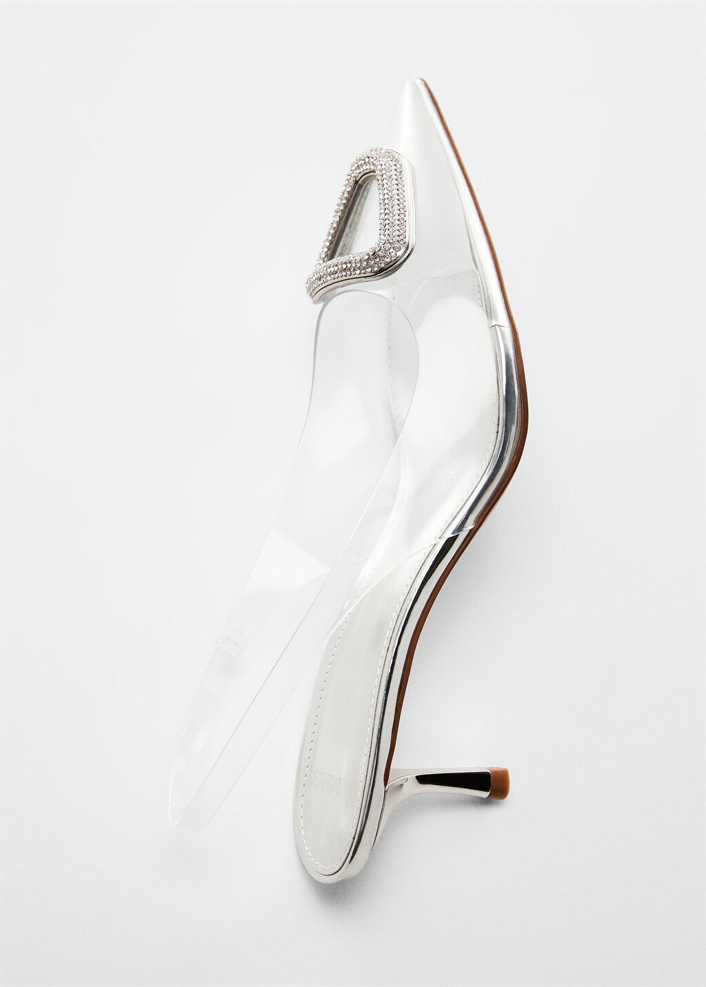 Mango clear heels deals
