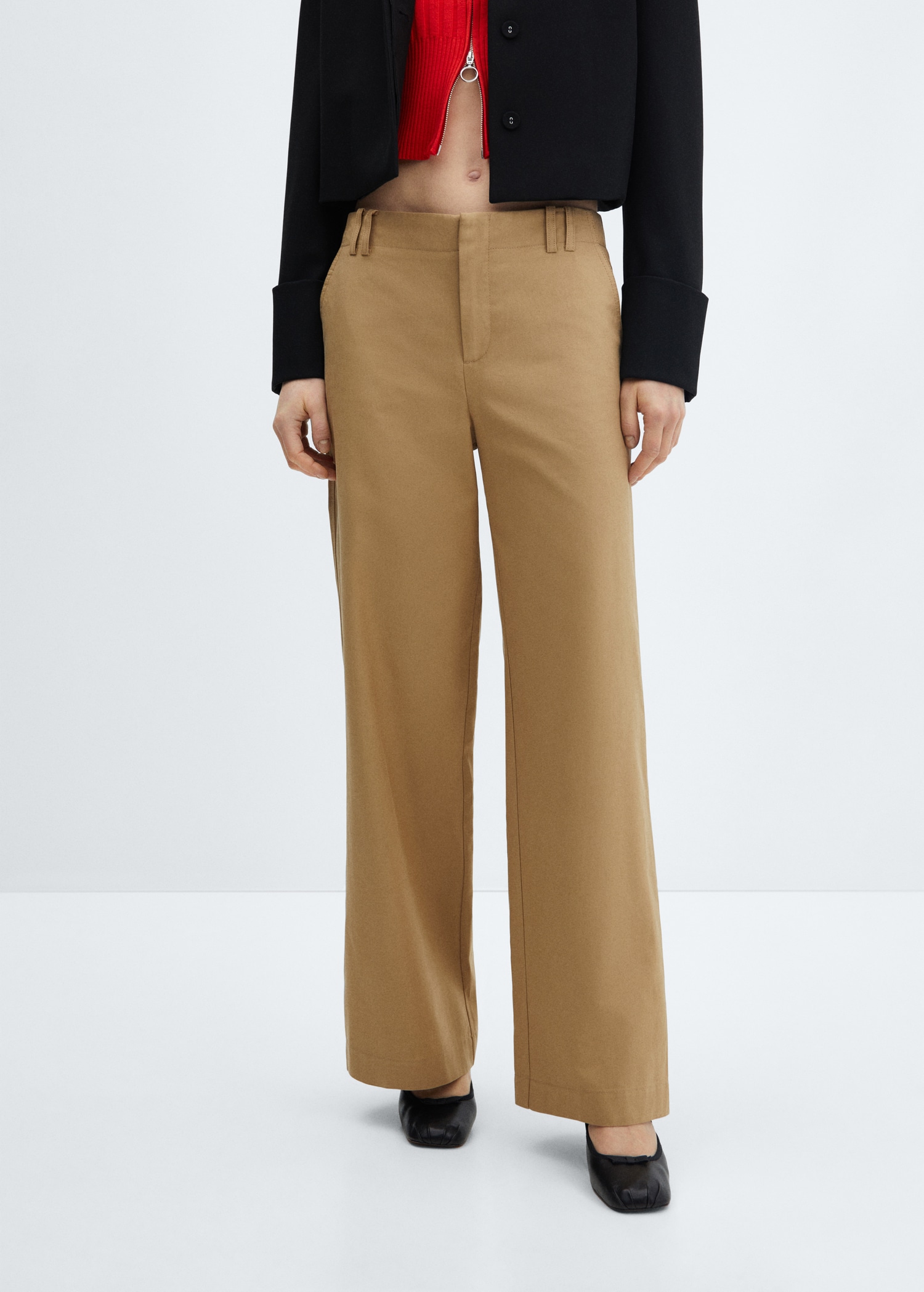 Pantalón wideleg lyocell - Plano medio