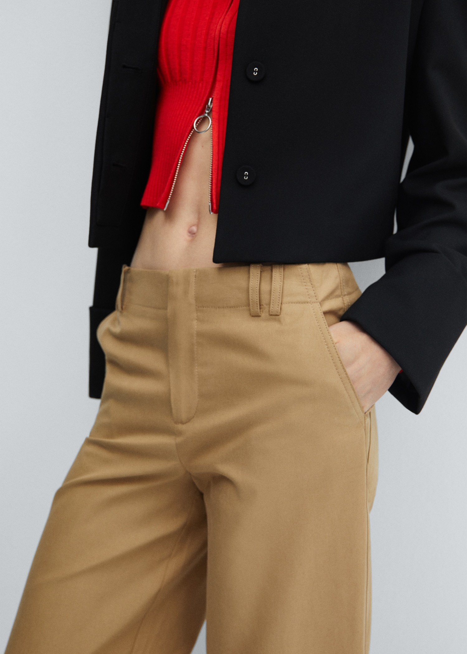 Pantalón wideleg lyocell - Detalle del artículo 6