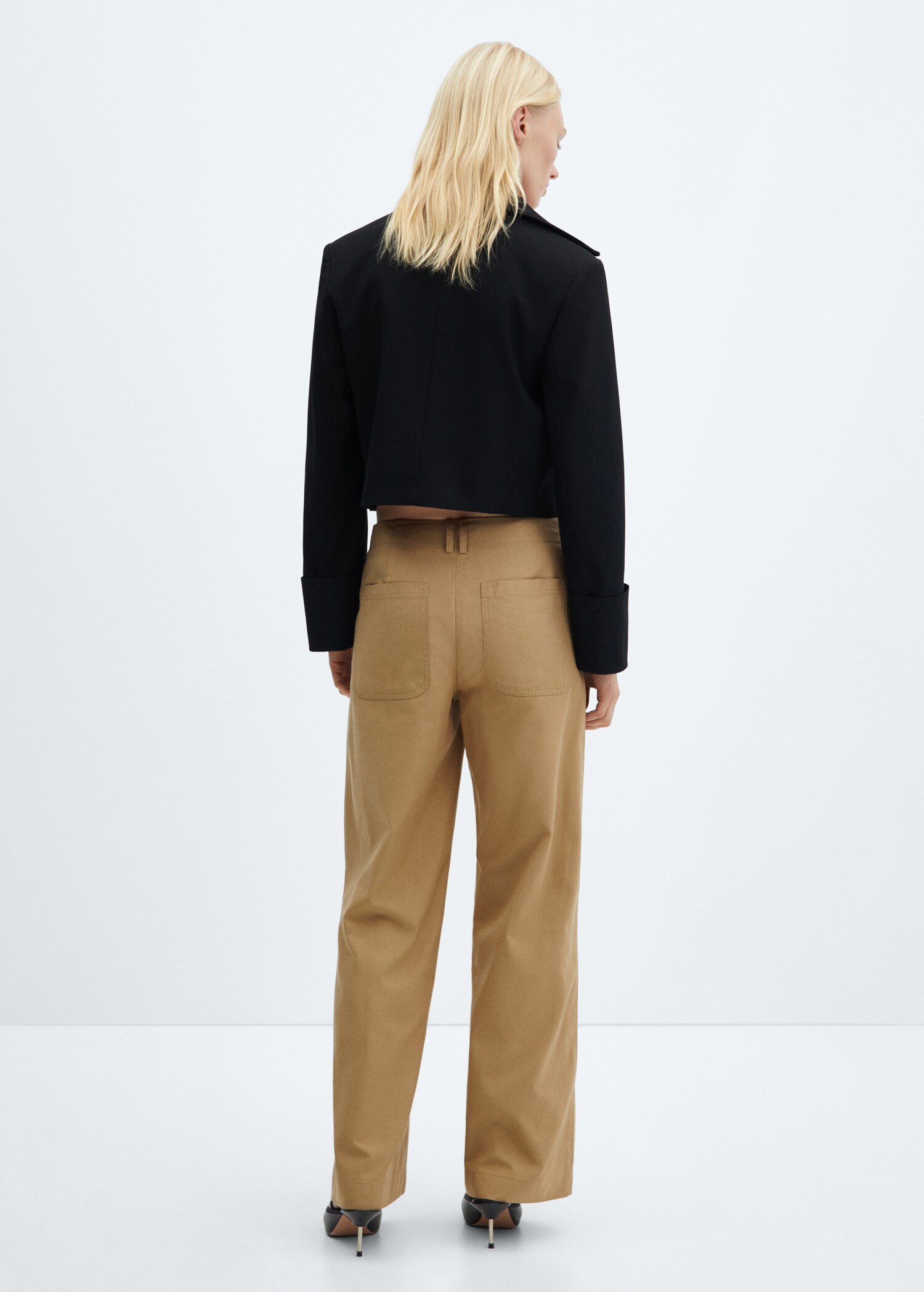 Pantalón wideleg lyocell - Reverso del artículo