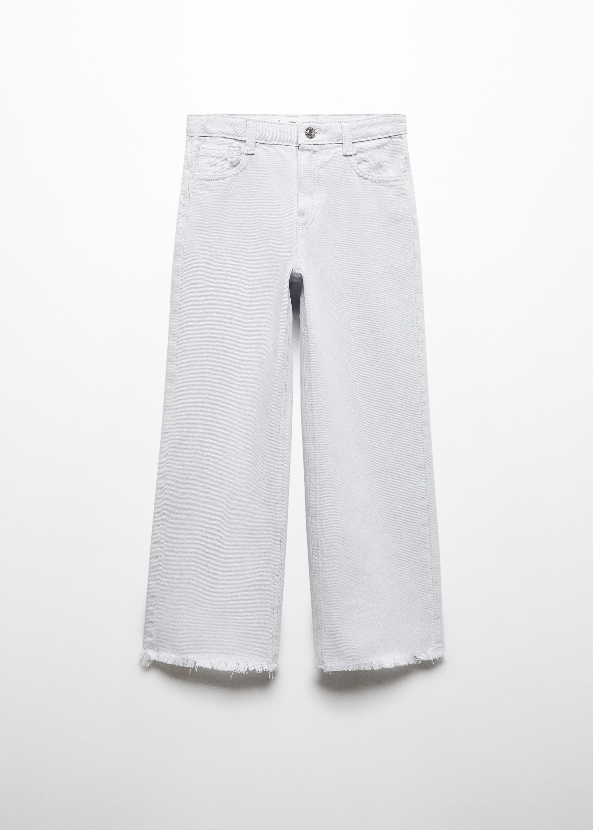 Jeans wideleg bajo deshilachado - Artículo sin modelo