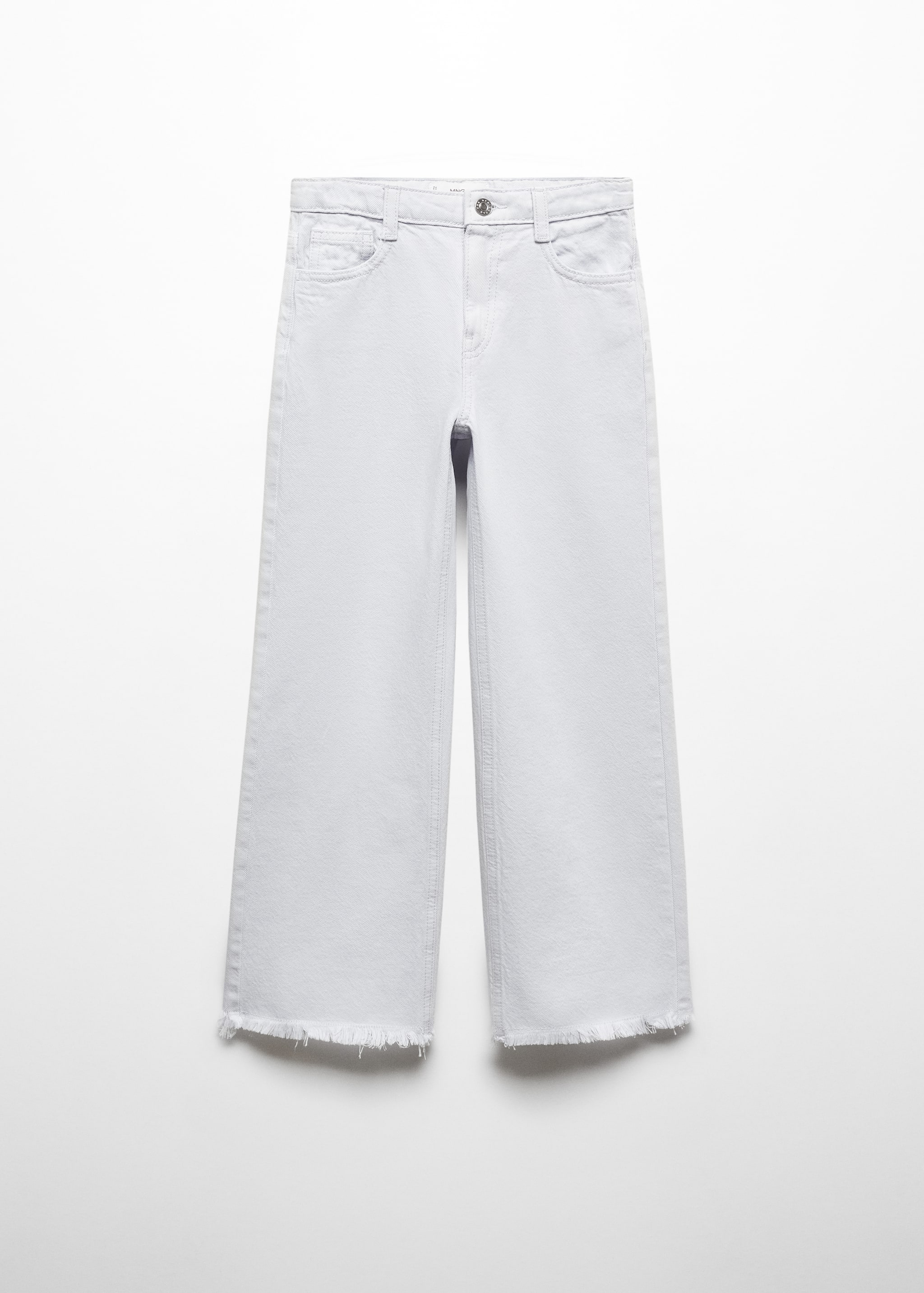 Wideleg low frayed hem jeans - Article without model