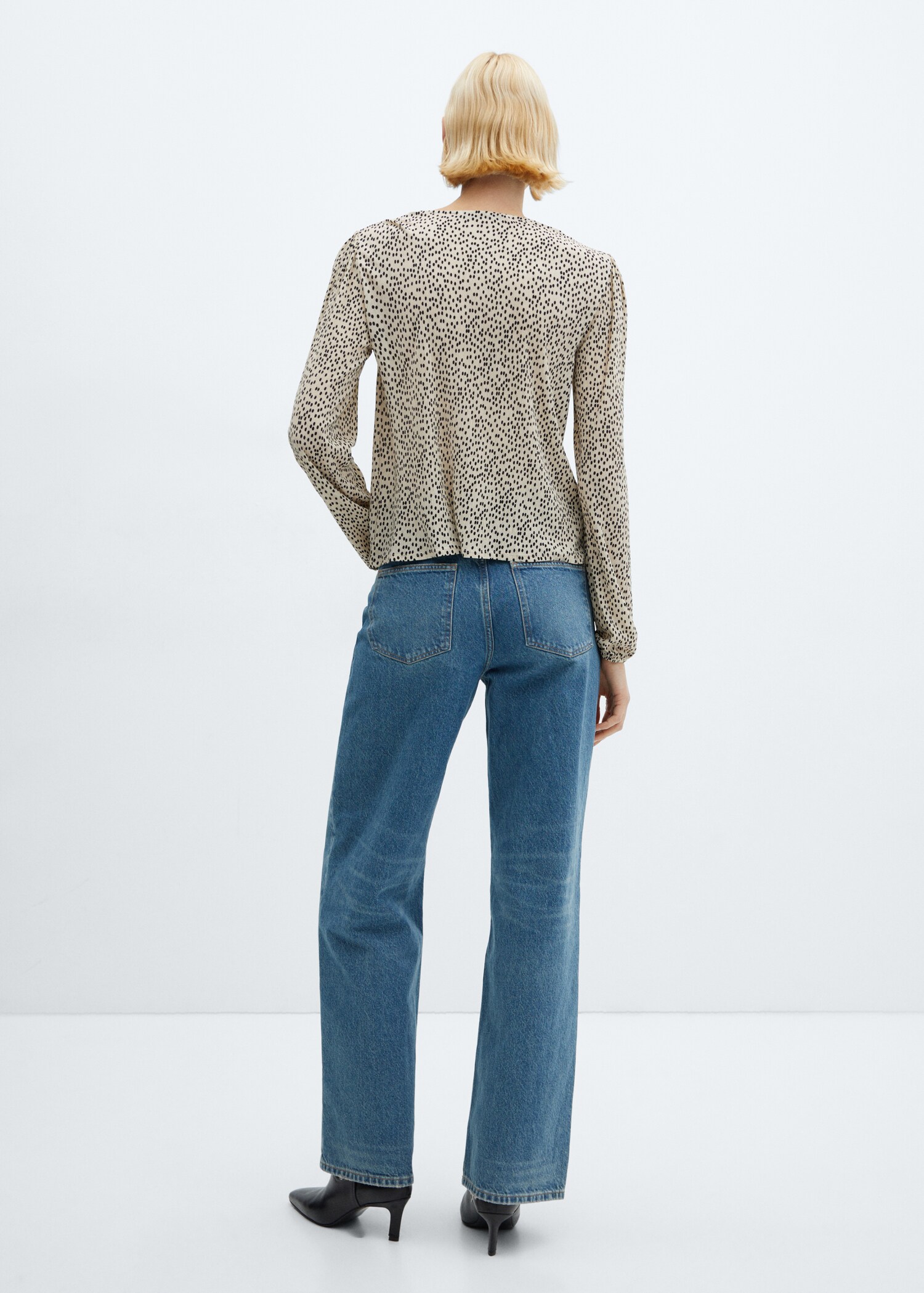 Bow printed blouse - Reverse of the article
