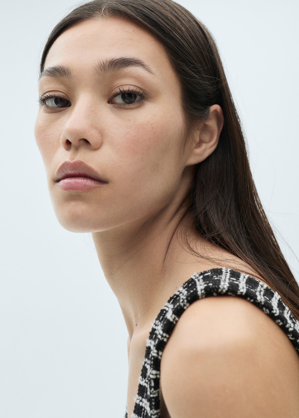 Check tweed dress - image 4
