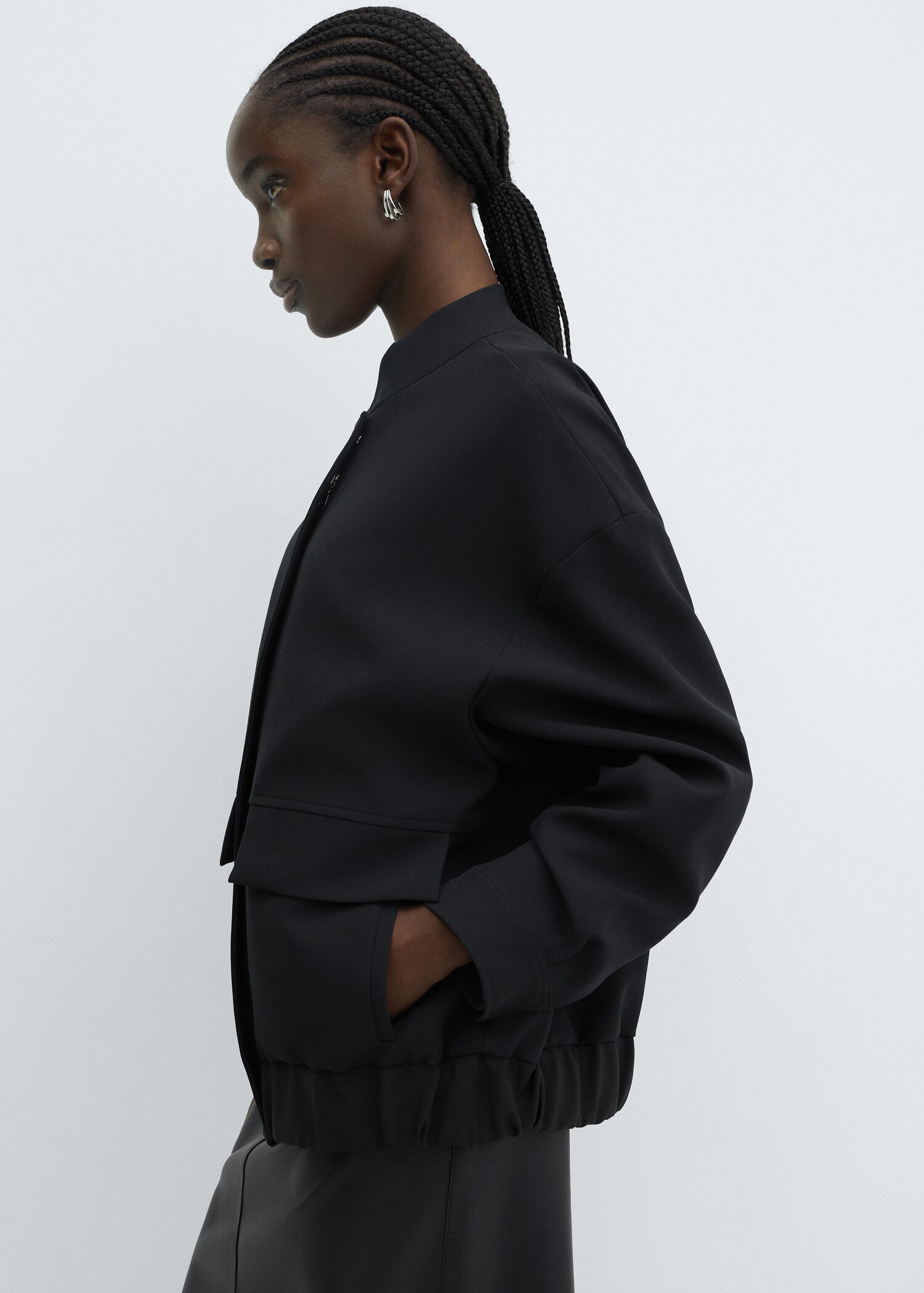 Veste bomber oversize - Plan moyen