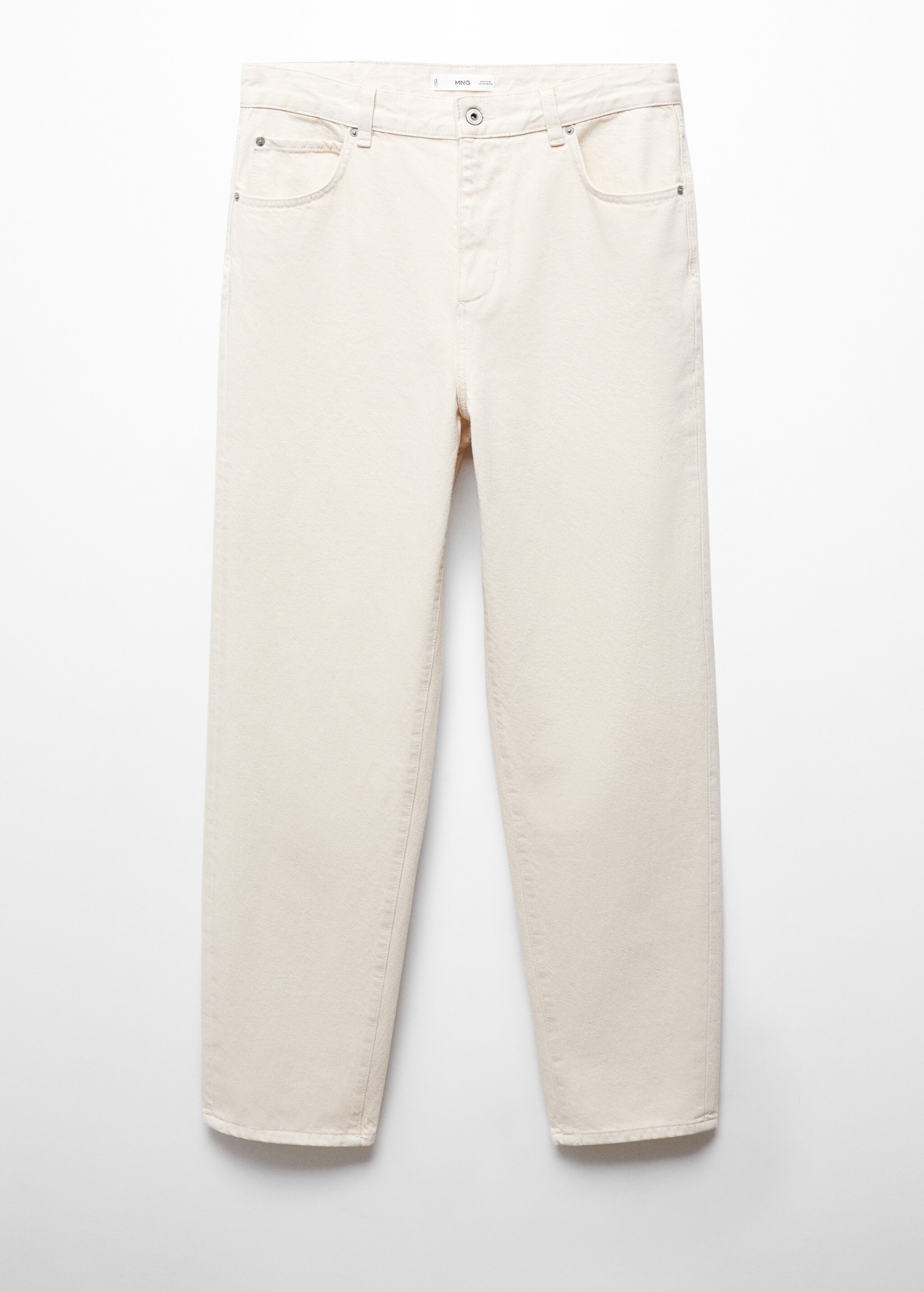 Relaxed fit cotton jeans - Article without model