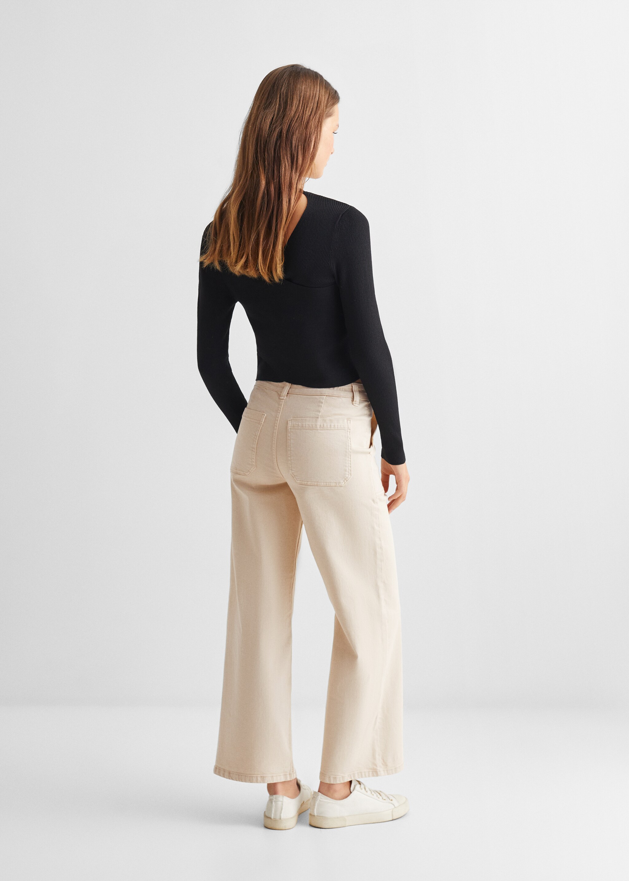 Culotte trousers with pockets - Reverse of the article