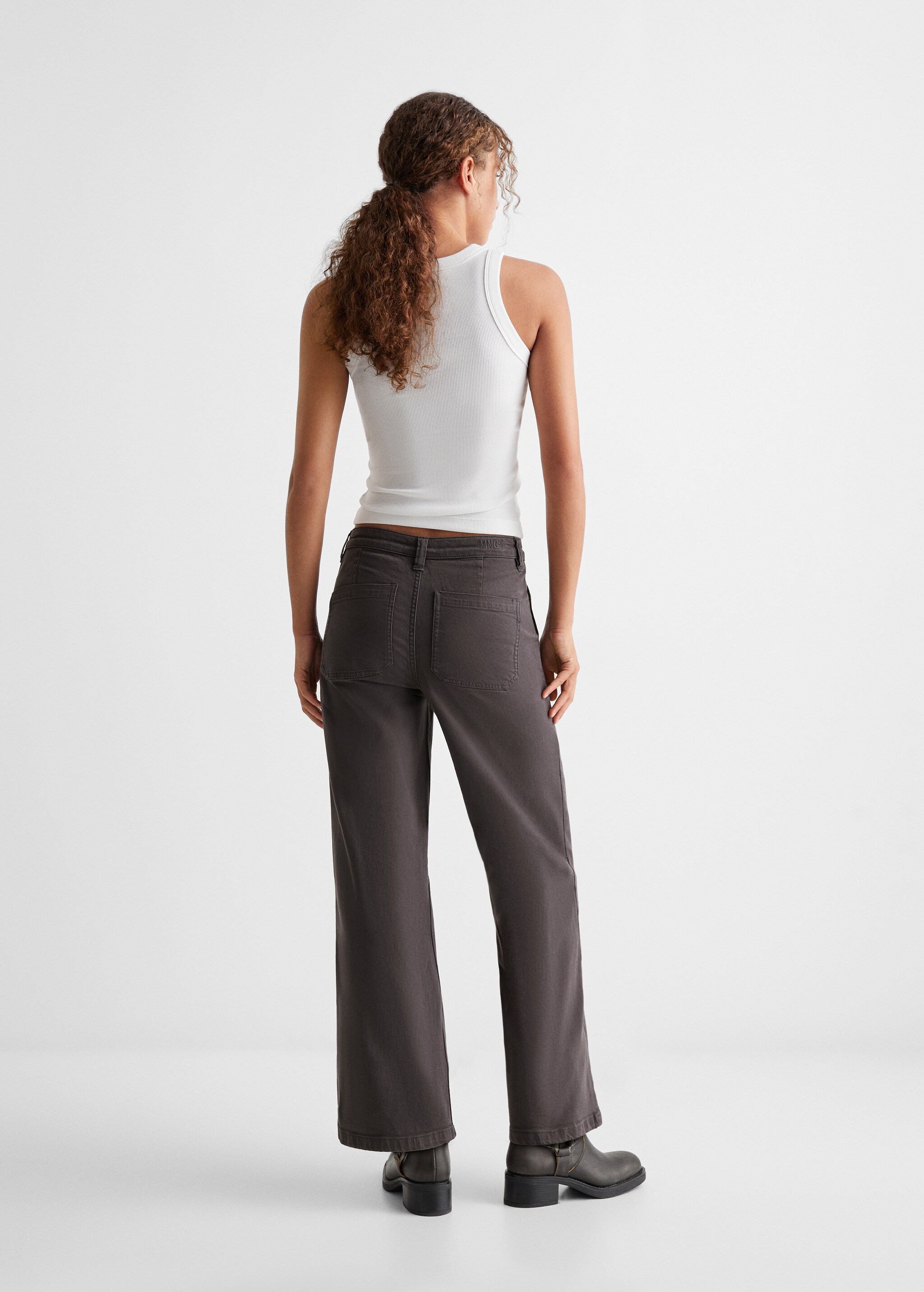 Culotte trousers with pockets - Reverse of the article