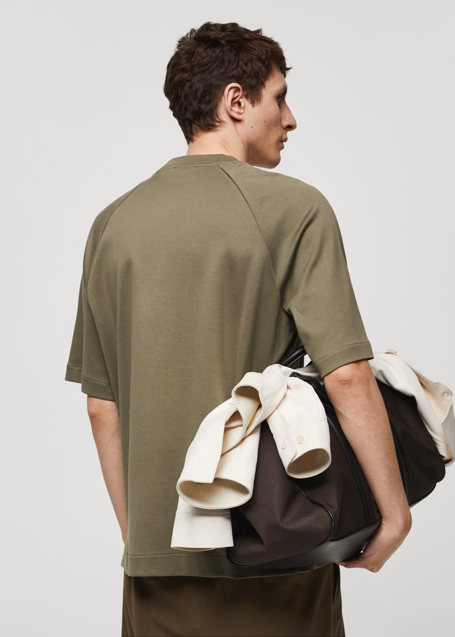 T-shirt de 100% algodão relaxed fit - Verso do artigo