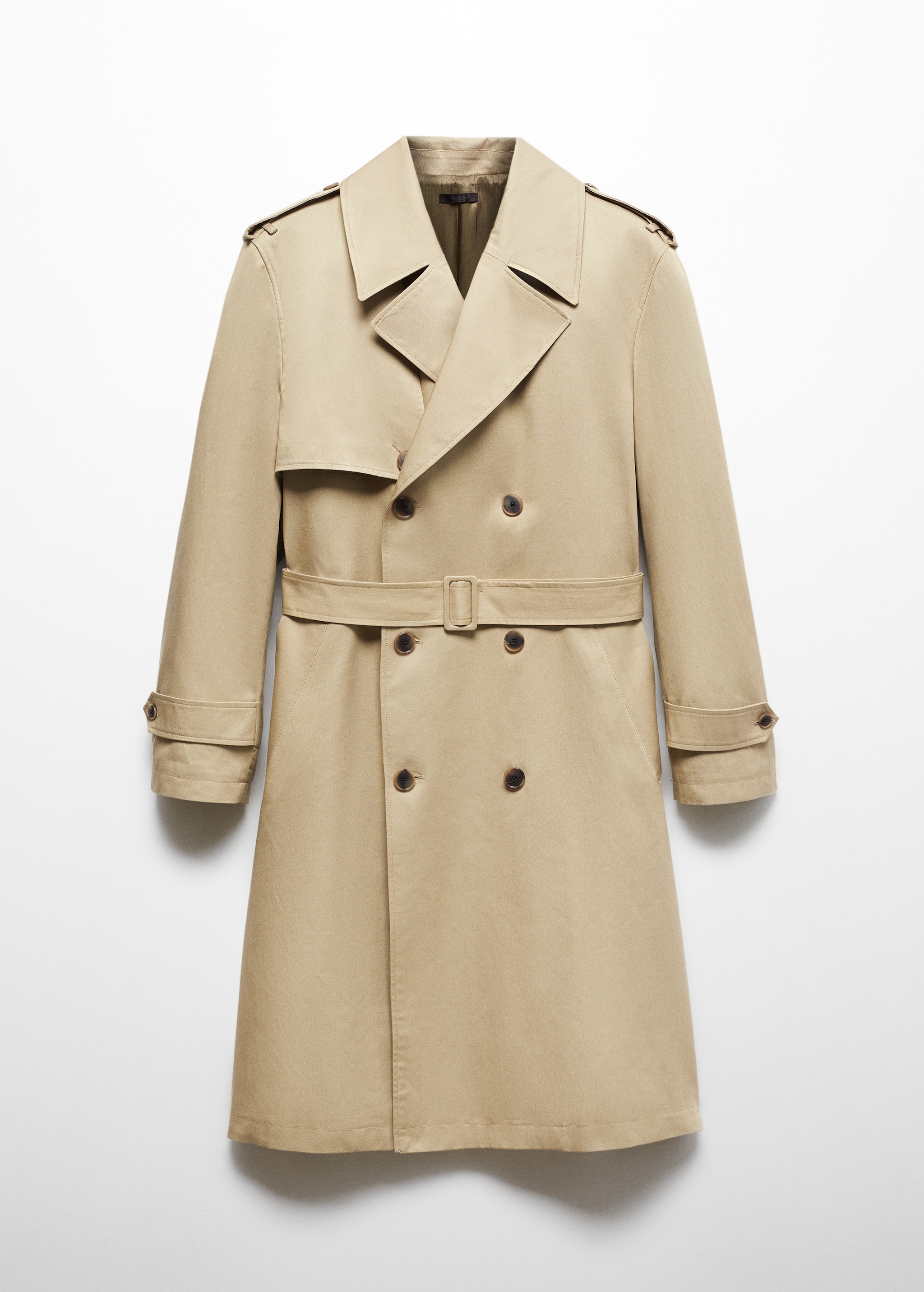 Relaxed fit trench trench coat with belt - Article without model