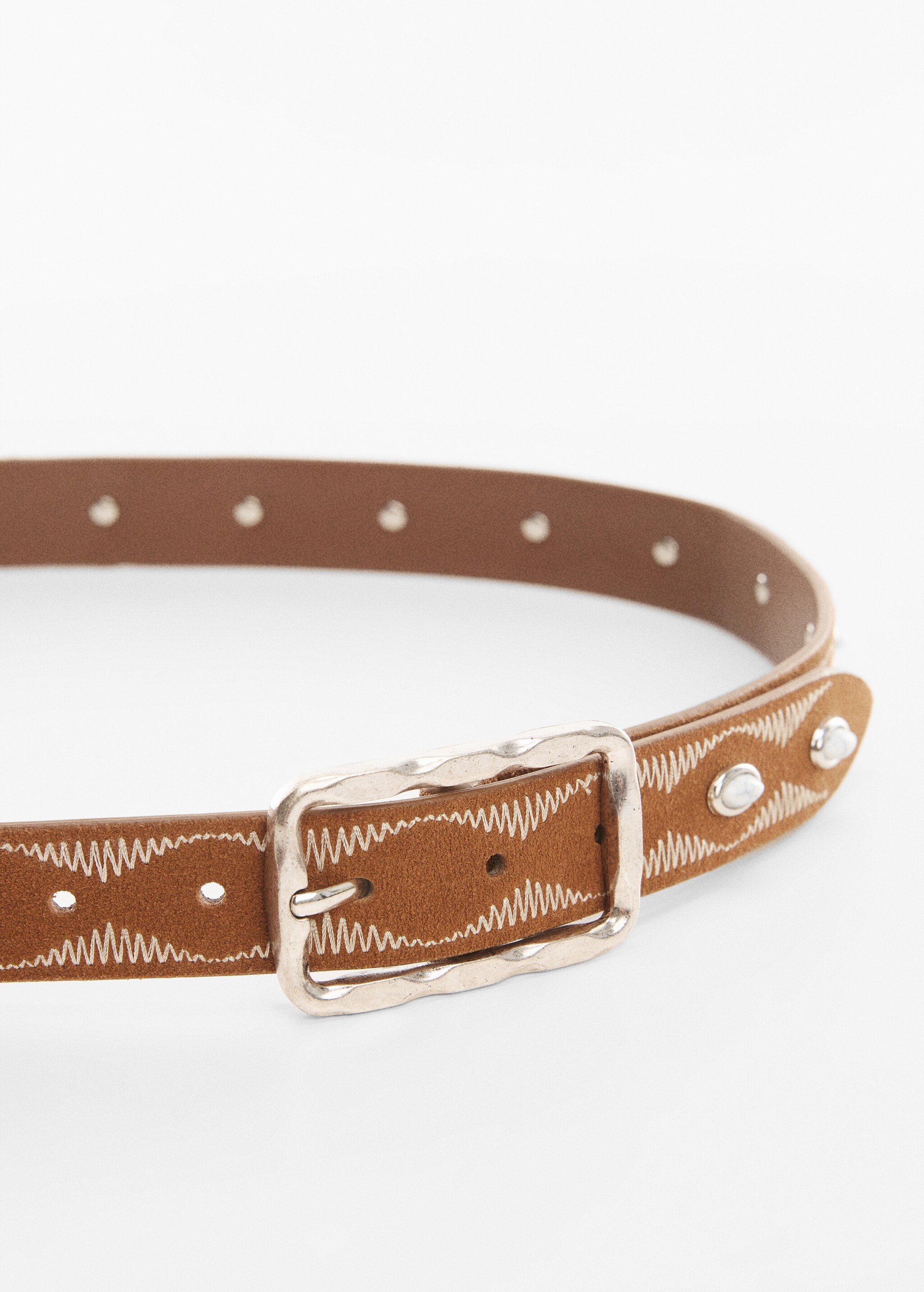 Embroidered leather belt - Details of the article 2