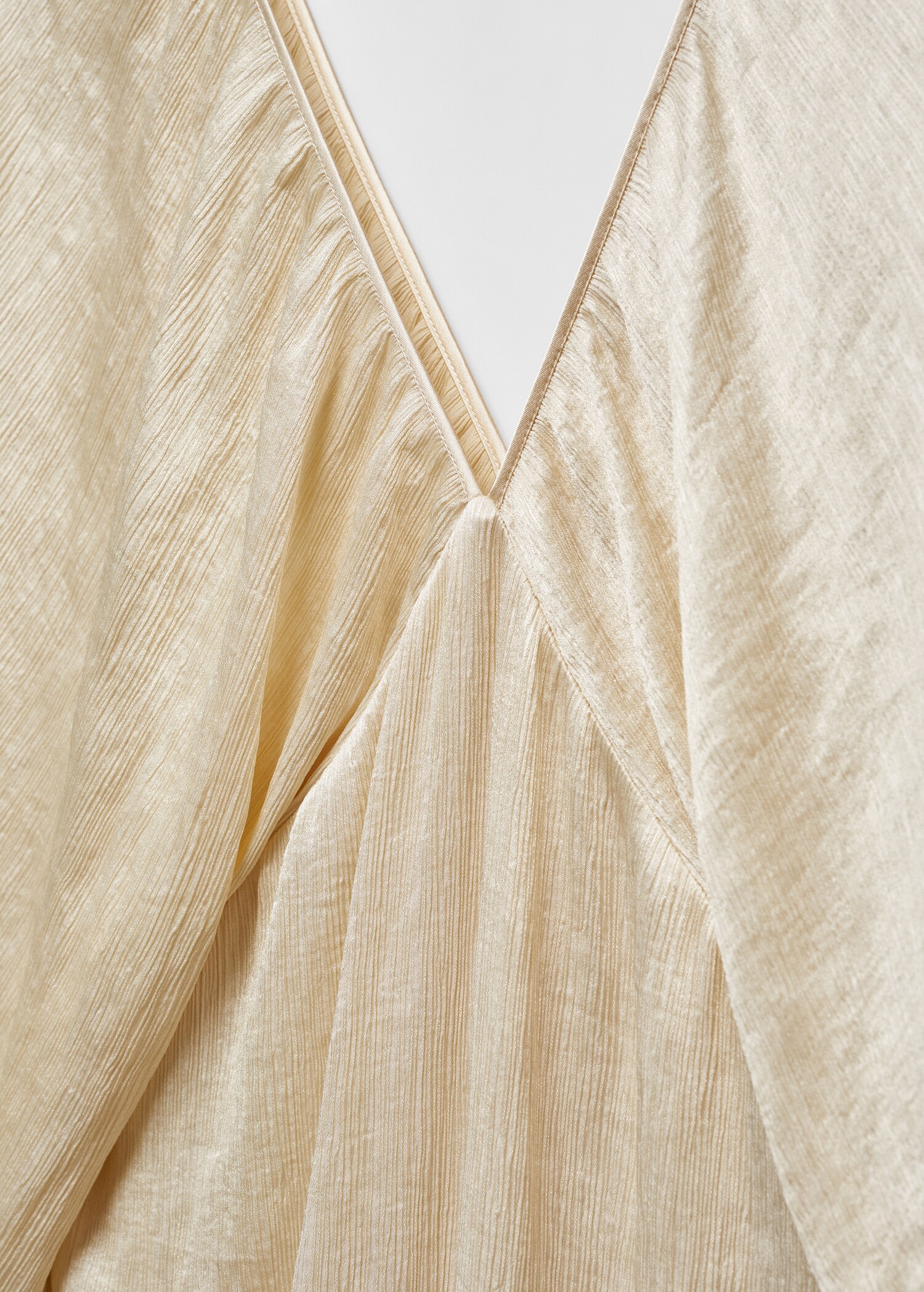 V-neck satin dress - Details of the article 8