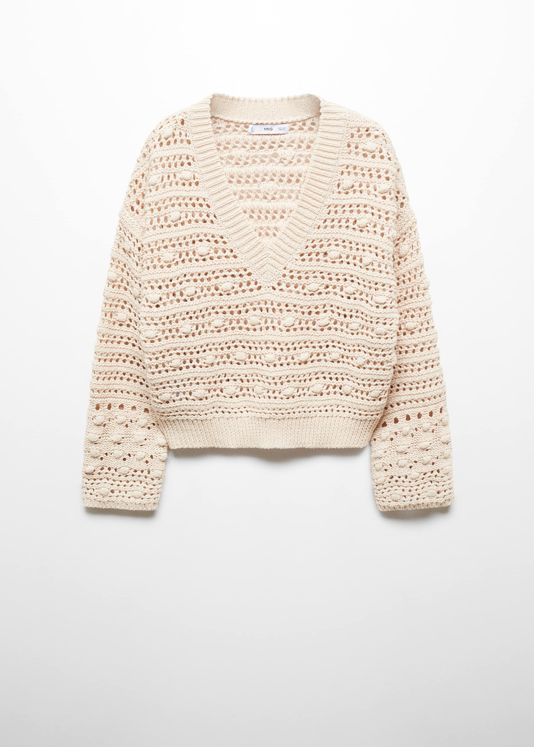 Ажурный пуловер - Изделие без модели