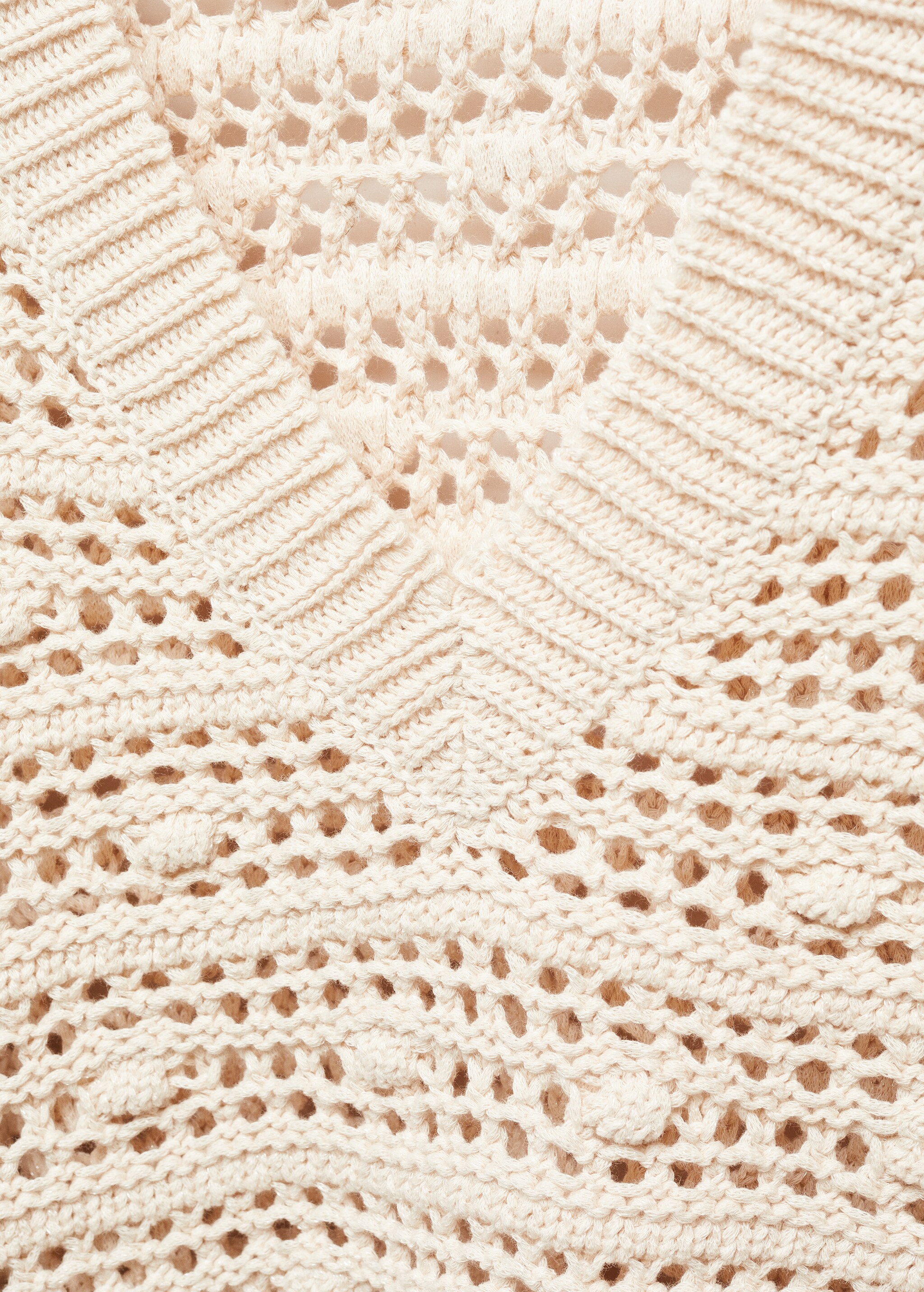 V-neck openwork knitted sweater - Details of the article 8
