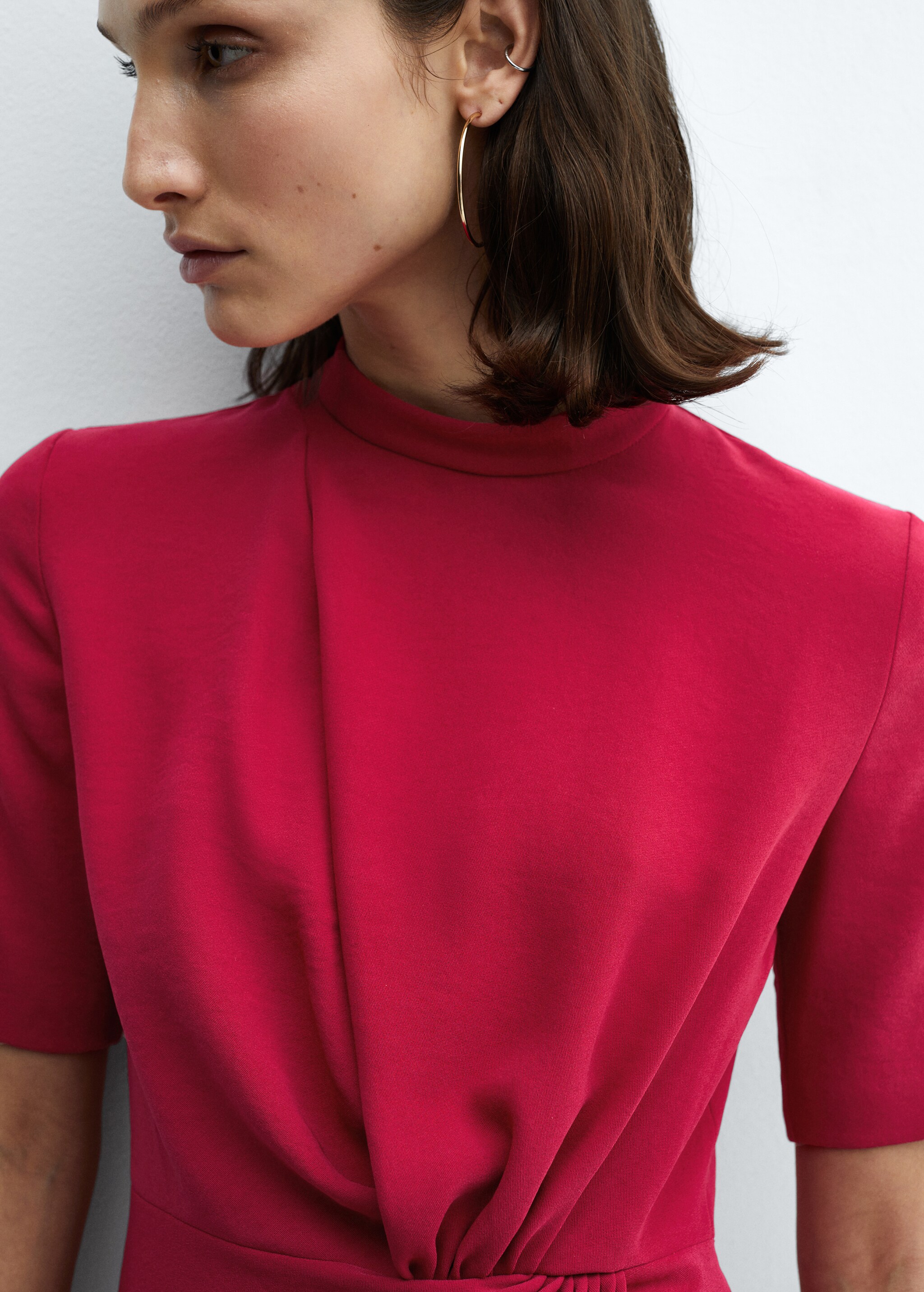 Draped detail dress - Details of the article 1